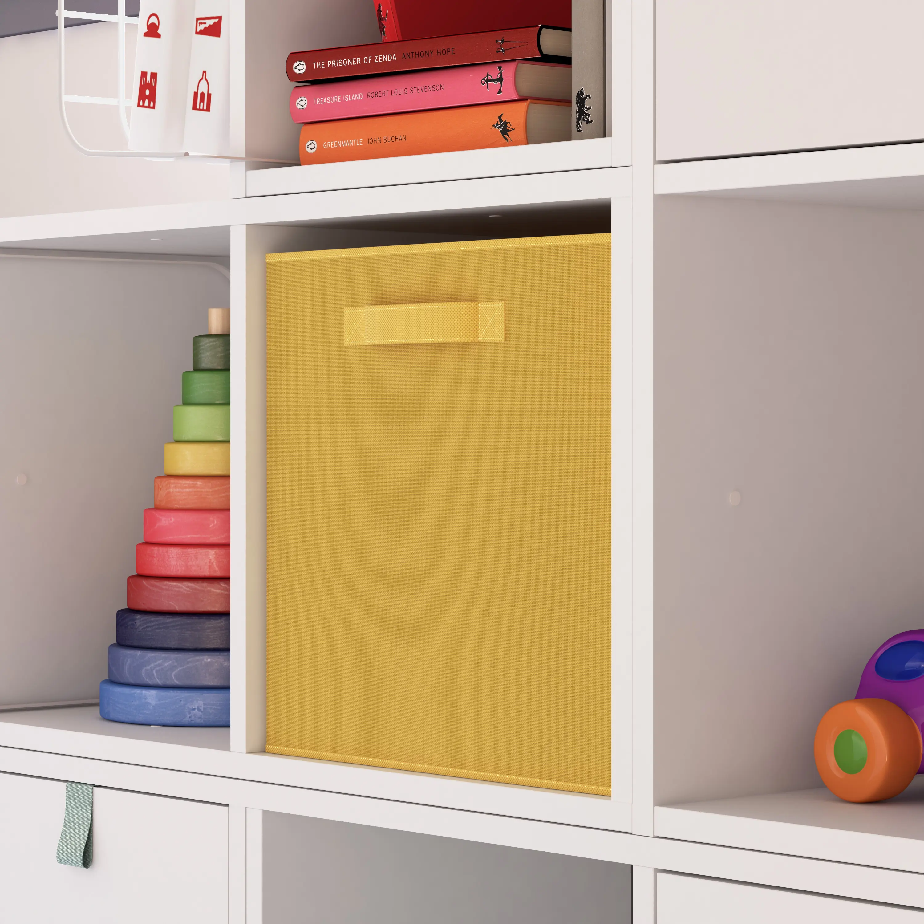 Короб Spaceo KUB Banana 31x31x31 см 29.7 л полиэстер цвет жёлтый - 5