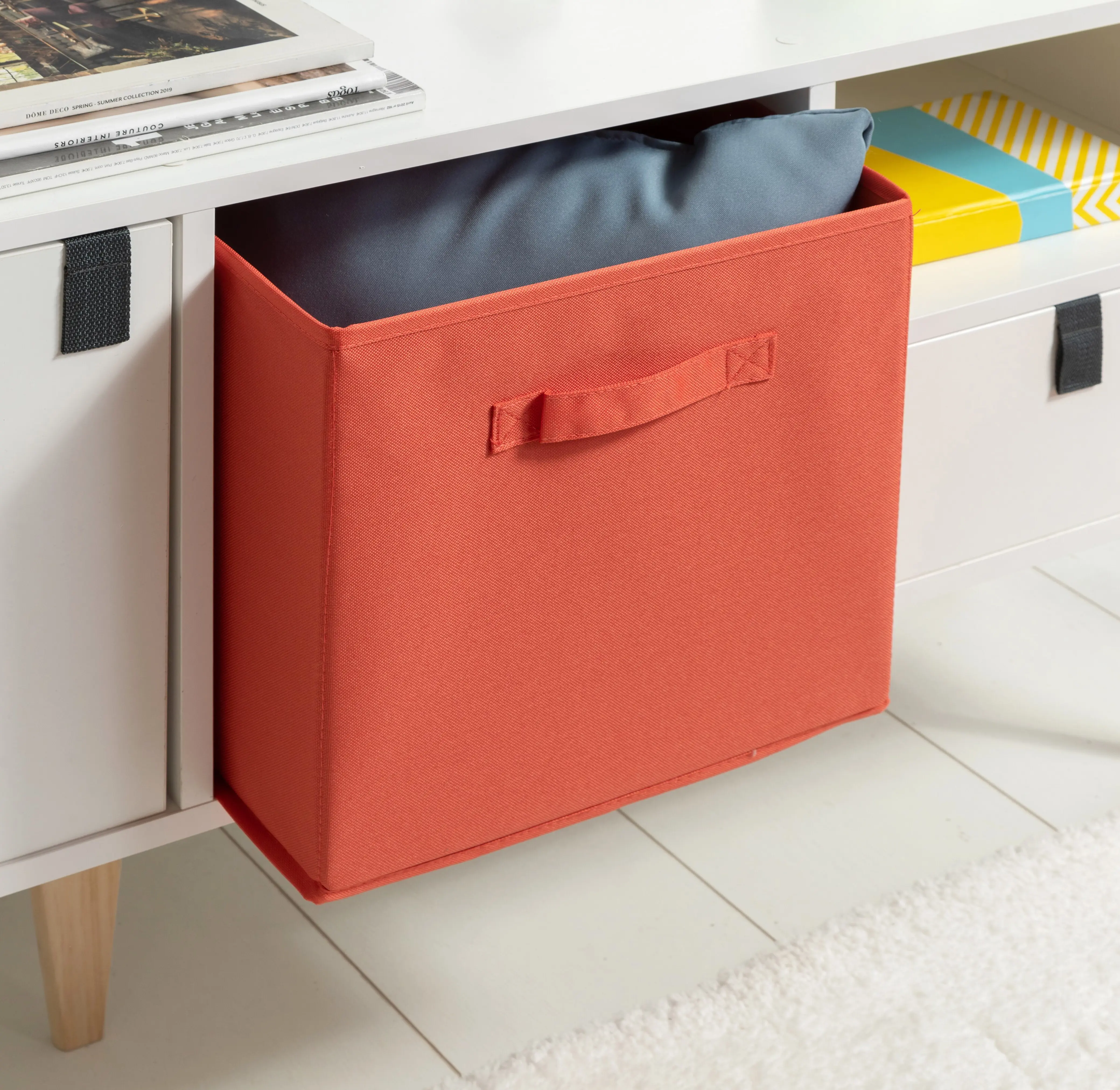 Короб Spaceo KUB Cocktail 31x31x31 см 29.7 л полиэстер цвет коралловый - 2