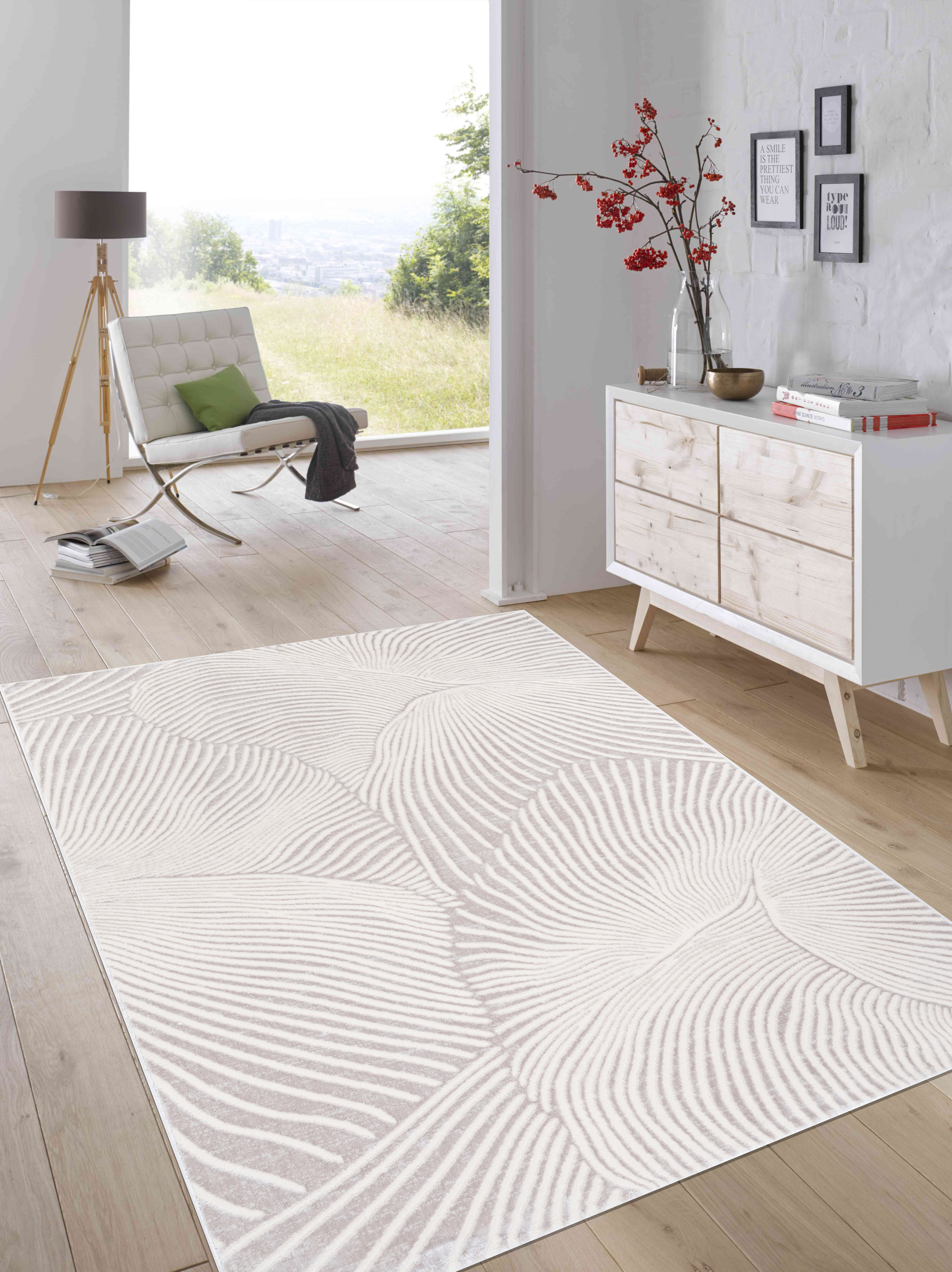 Изображение товара Ковер Kreaforta Breeze 160x230 см хлопок серый современный дизайн