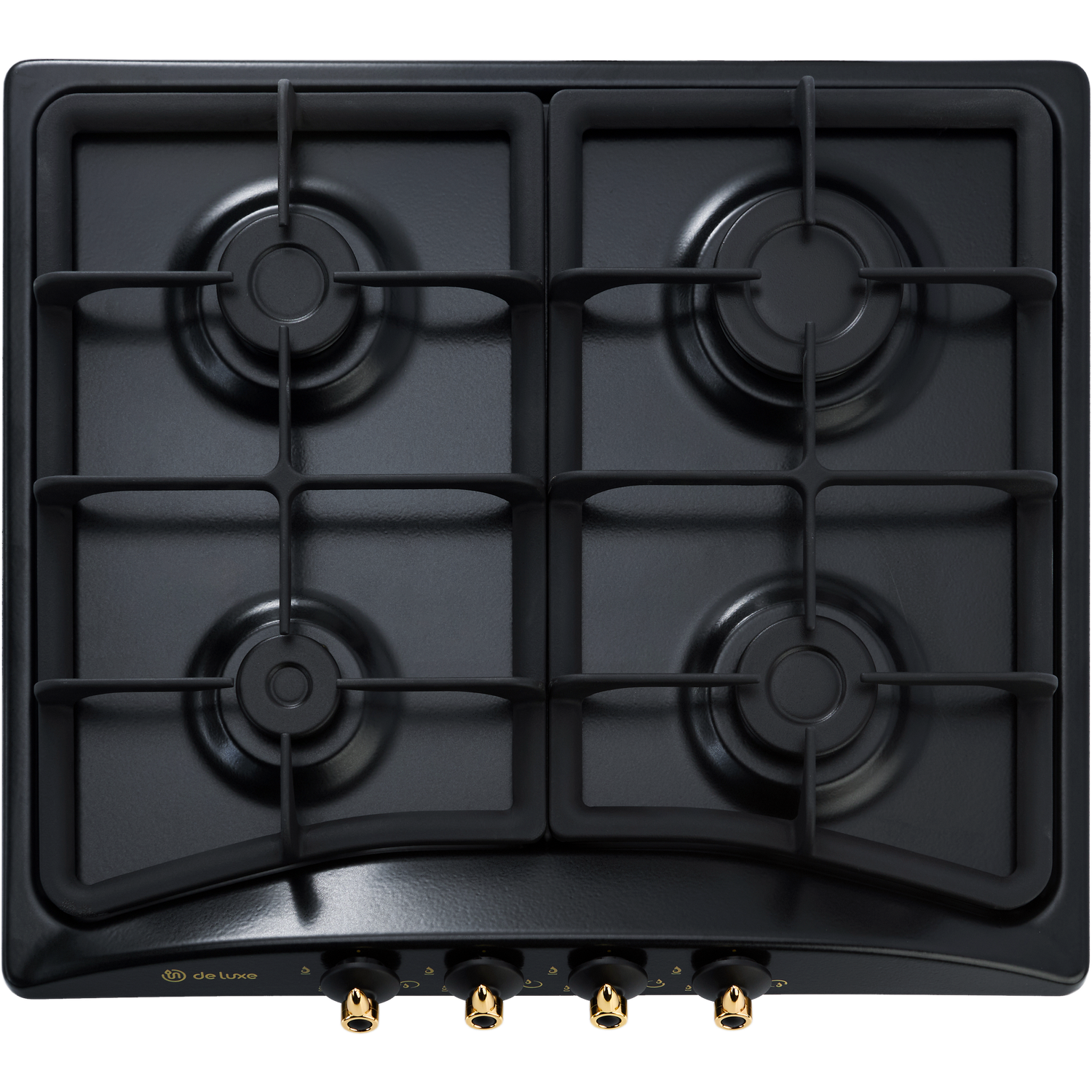 Изображение товара Газовая варочная панель De luxe 5840.00 гмв - 056ЧР 58 см 4 конфорки цвет черный
