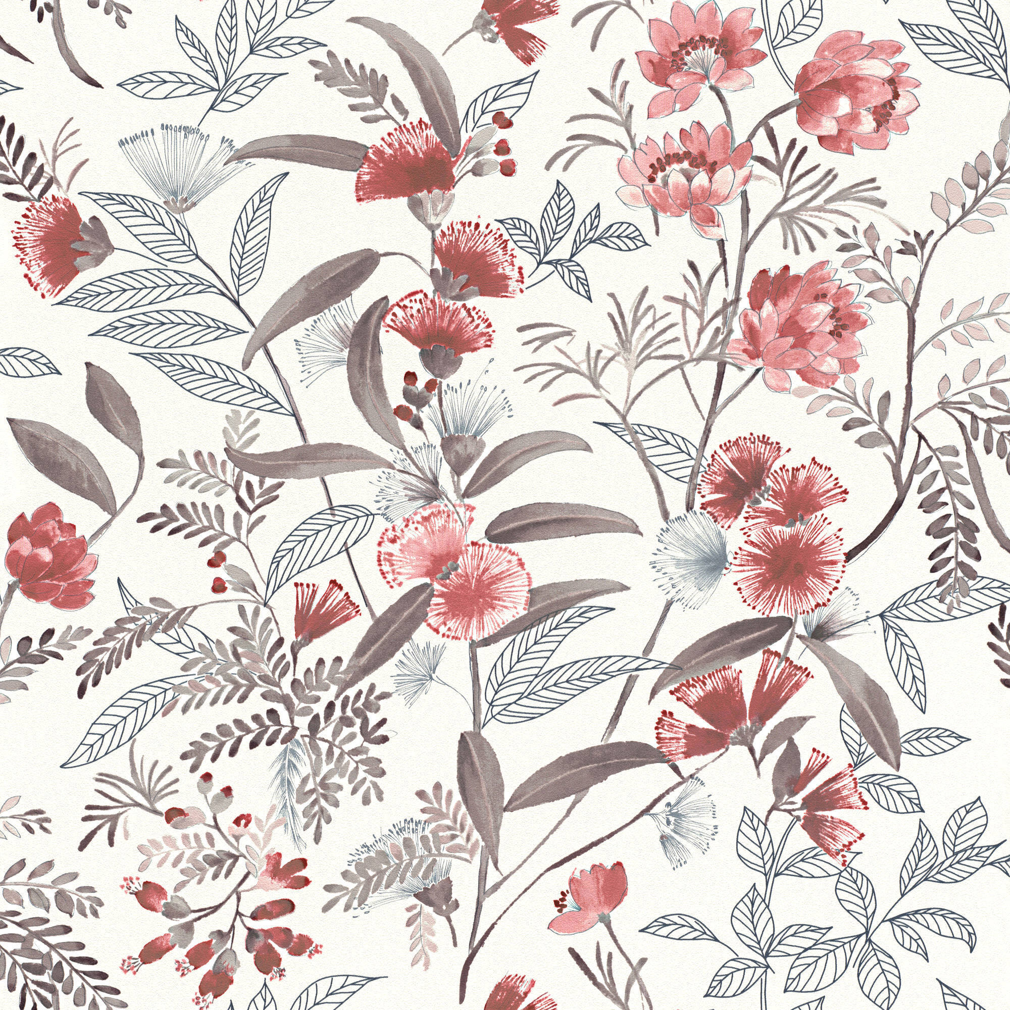 Обои флизелиновые Rasch Symphony 0.53 м красные 869118 ️ купить по цене ...