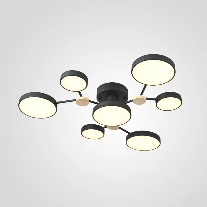 Изображение товара Люстра потолочная Imperiumloft Gamma d88 223768-23 7 ламп 22 м² цвет черный