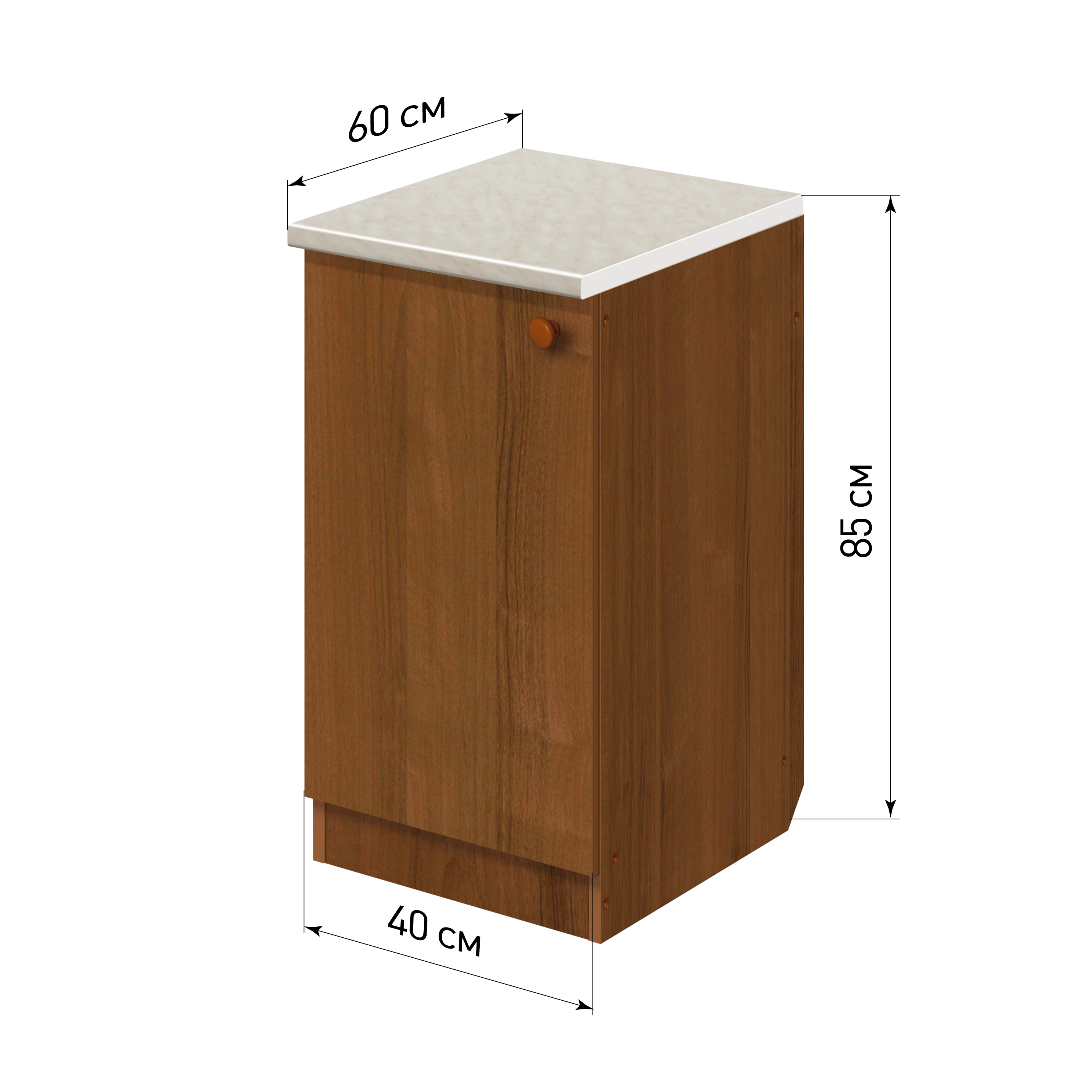 Изображение товара Напольный шкаф Лидер Эконом ПС4060Дб 40x85x60 см ЛДСП цвет дуб