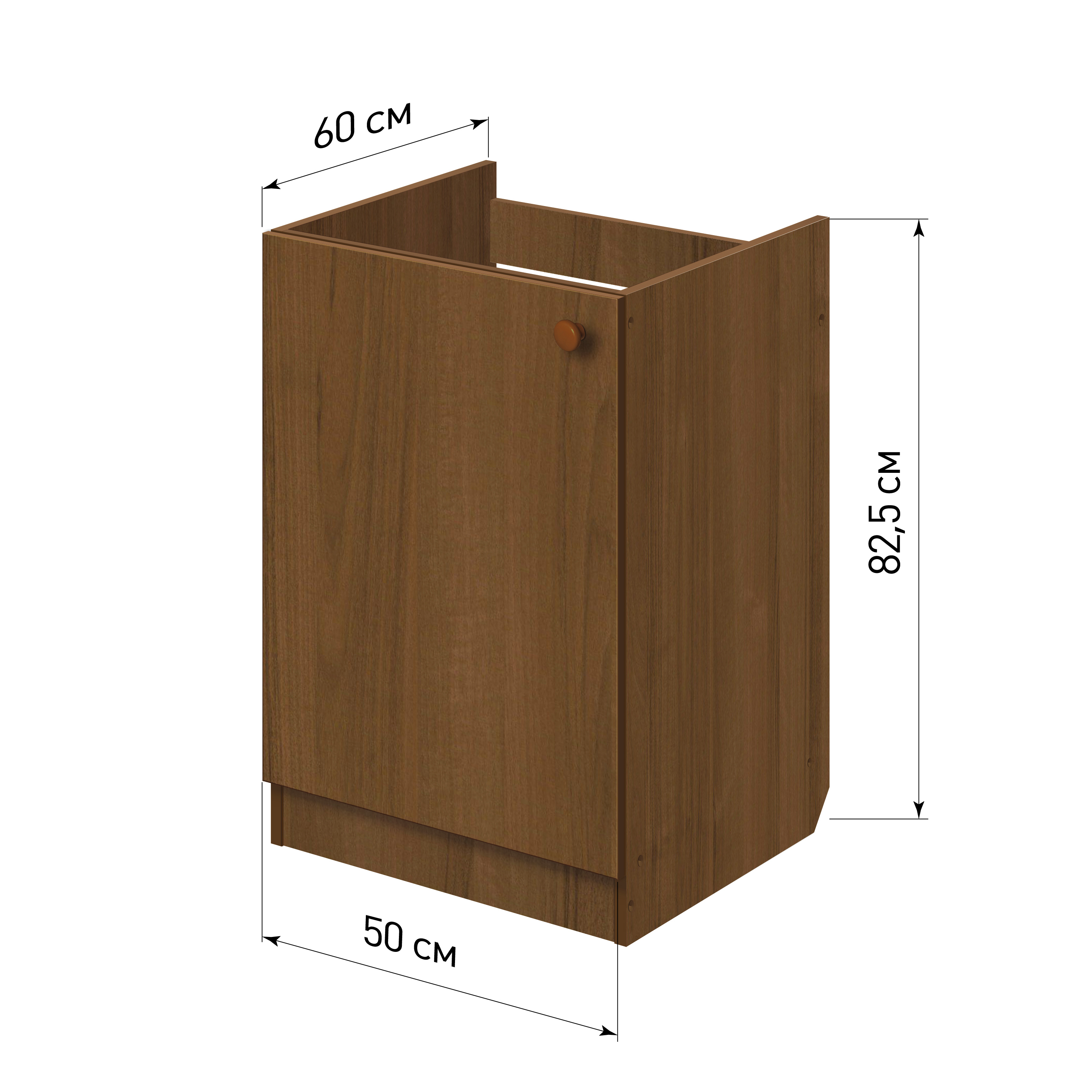 Изображение товара Напольный шкаф Лидер Стандарт П4209 50x82x60 см ЛДСП цвет дуб