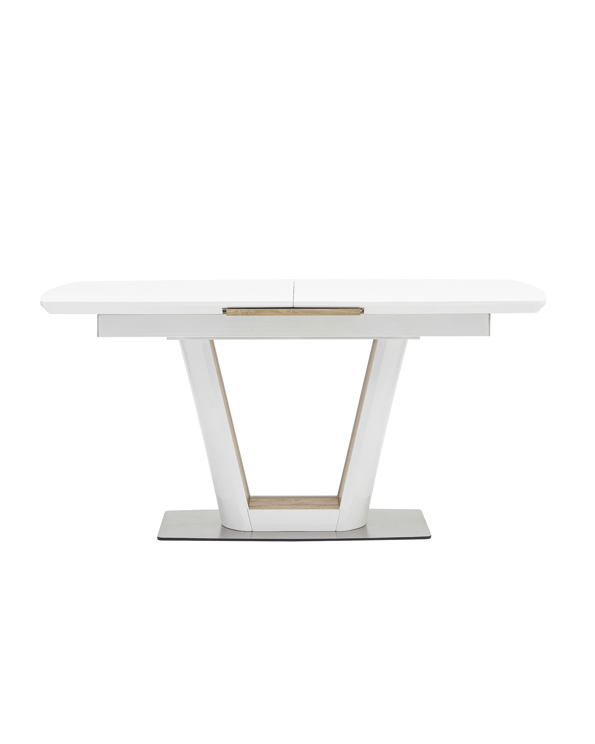 Изображение товара Кухонный раскладной стол Атланта 160x160 см белый МДФ современный дизайн