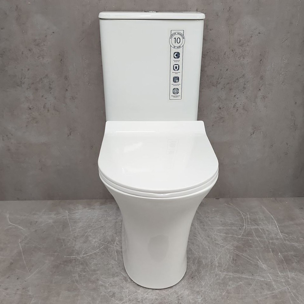 Изображение товара Унитаз-компакт безободковый Bloomix Bingo 1217 Германия с двойным смывом