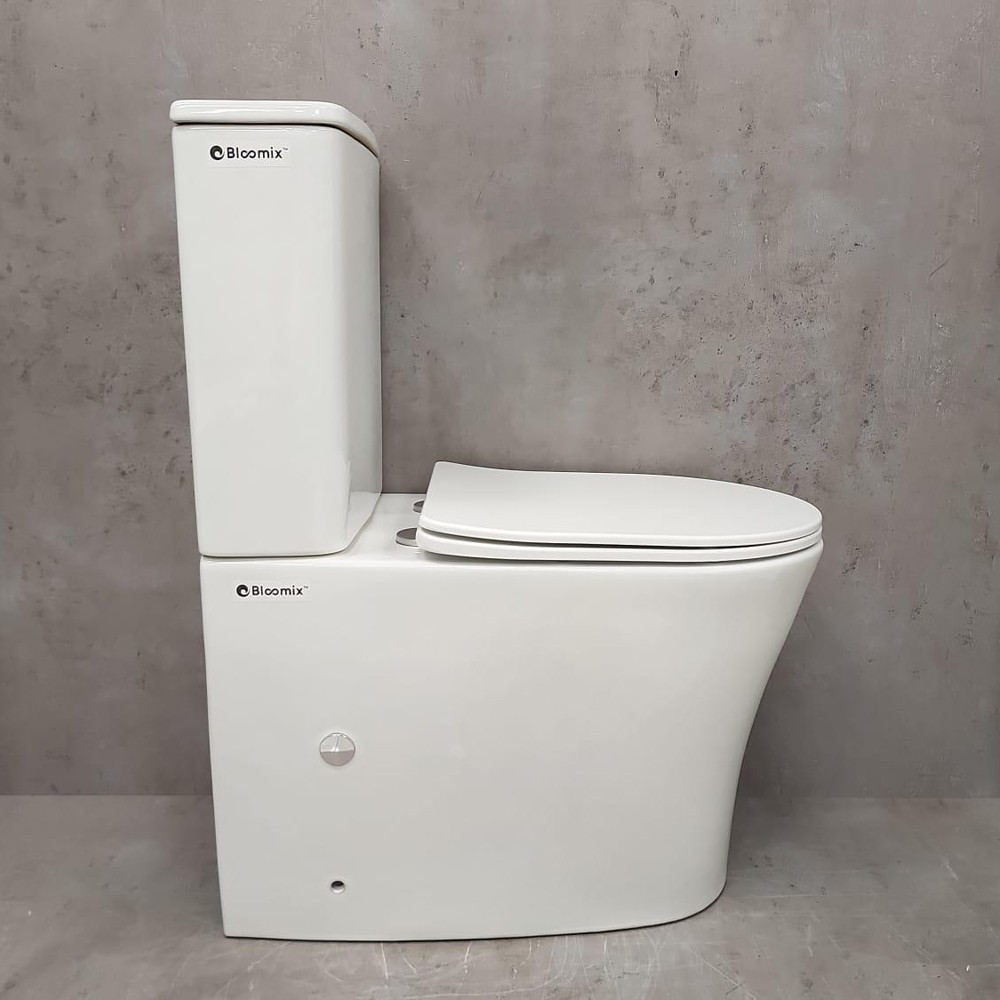 Изображение товара Унитаз-компакт Bloomix Alan 1844 безободковый белый Германия