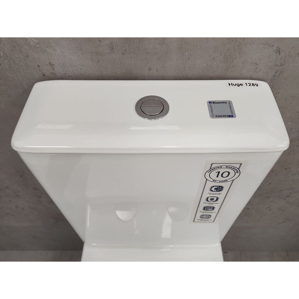 Изображение товара Унитаз-компакт Bloomix Huge 1289 безободковый с системой двойного смыва
