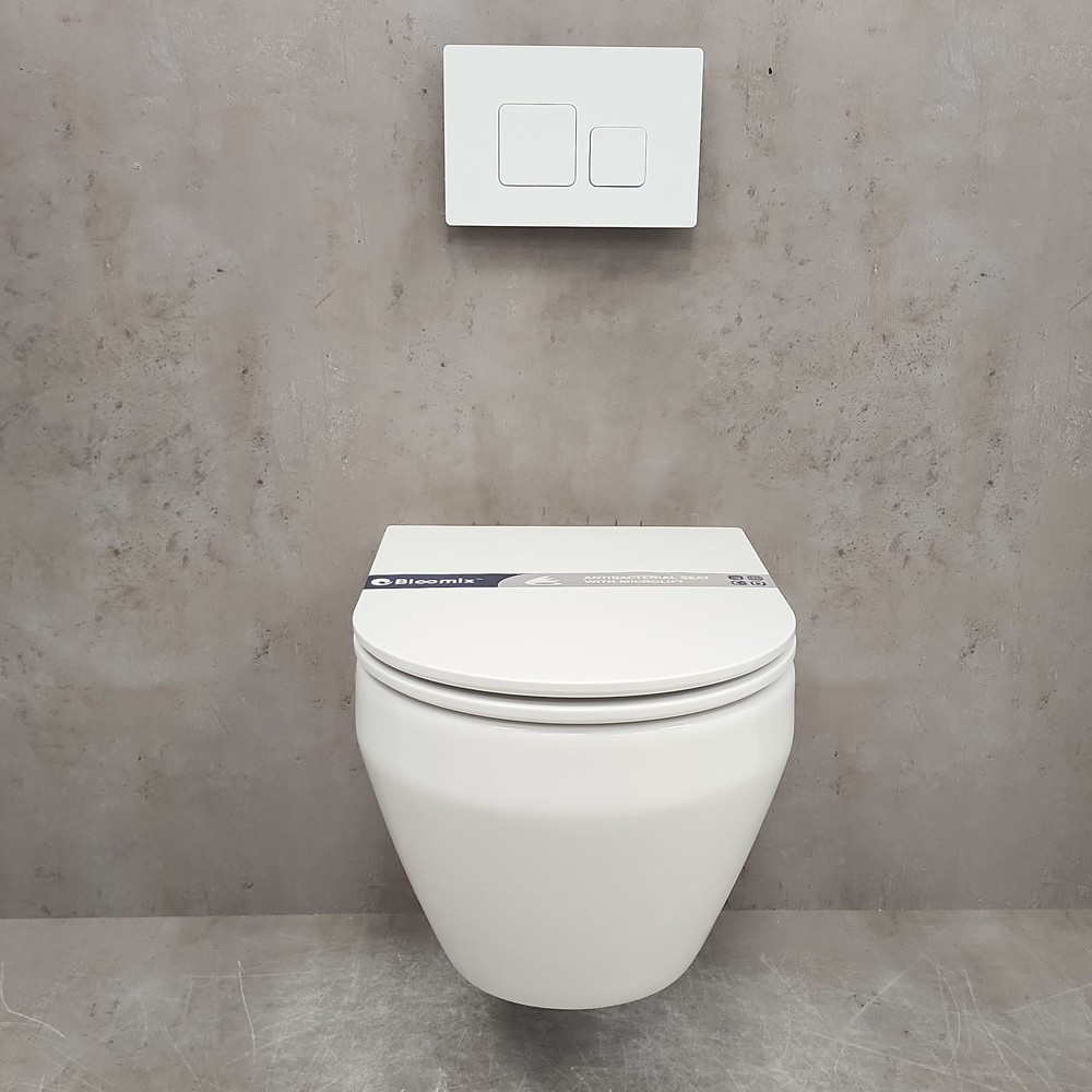 Изображение товара Подвесной унитаз Bloomix MS-181614 безободковый с сиденьем микролифт