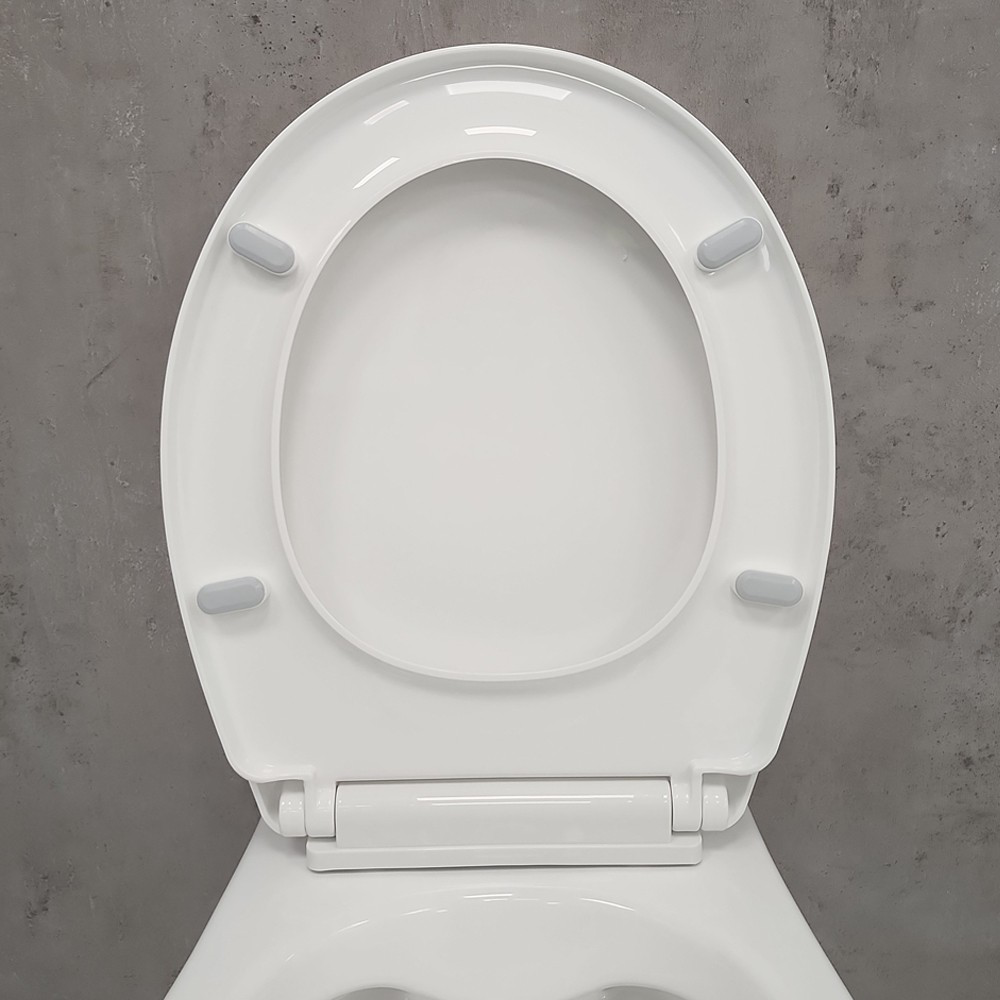 Изображение товара Подвесной унитаз безободковый Bloomix Lori 2.0 T140901R/PP с сиденьем микролифт