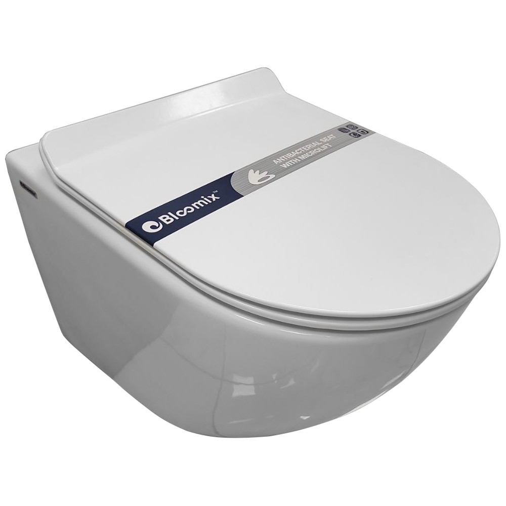 Изображение товара Подвесной унитаз BLOOMIX MS-177484 безободковый с сиденьем микролифт