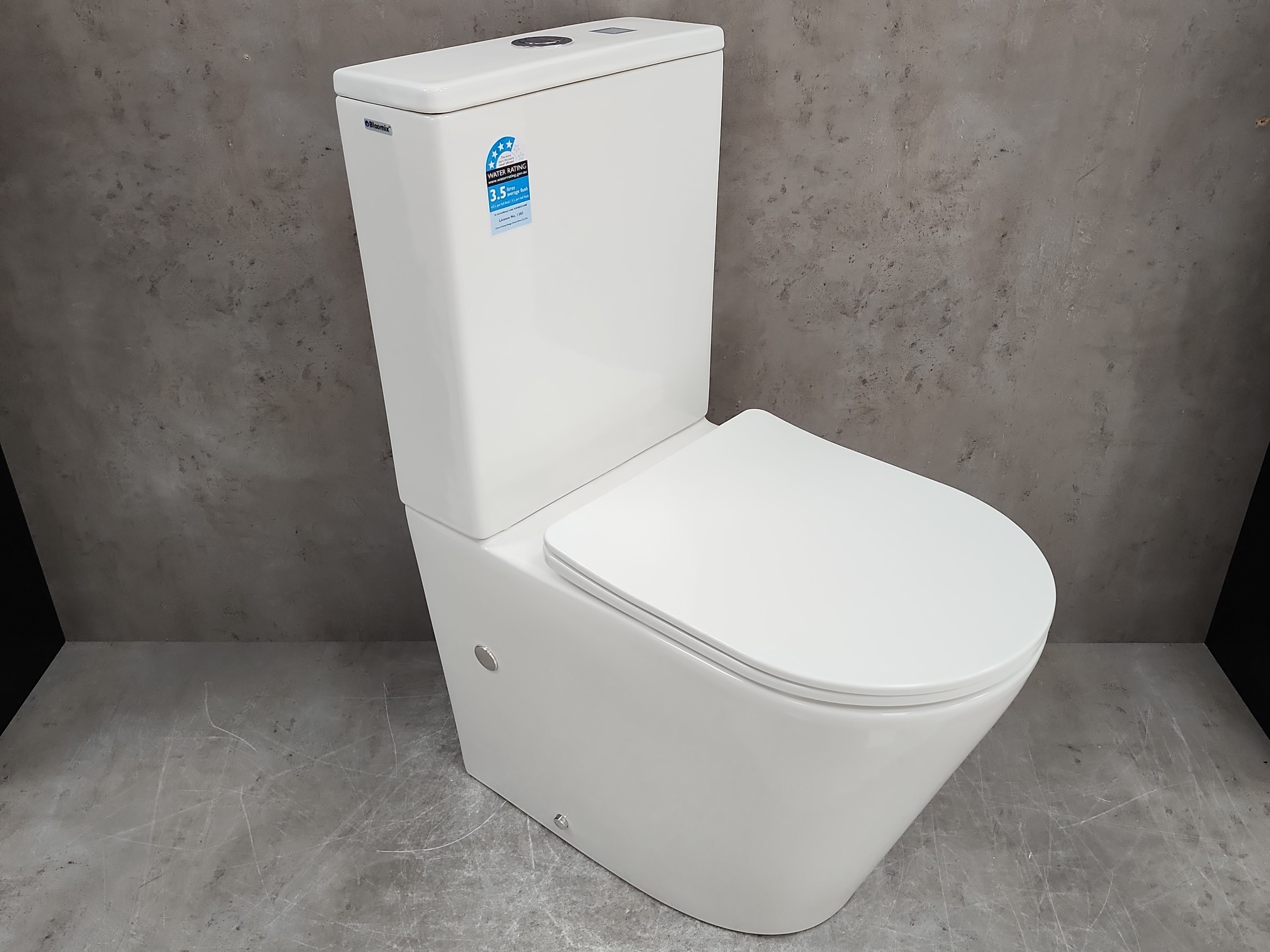 Изображение товара Унитаз-компакт Bloomix Salchow 2.0 безободковый с душевым смывом и гарантией 10 лет