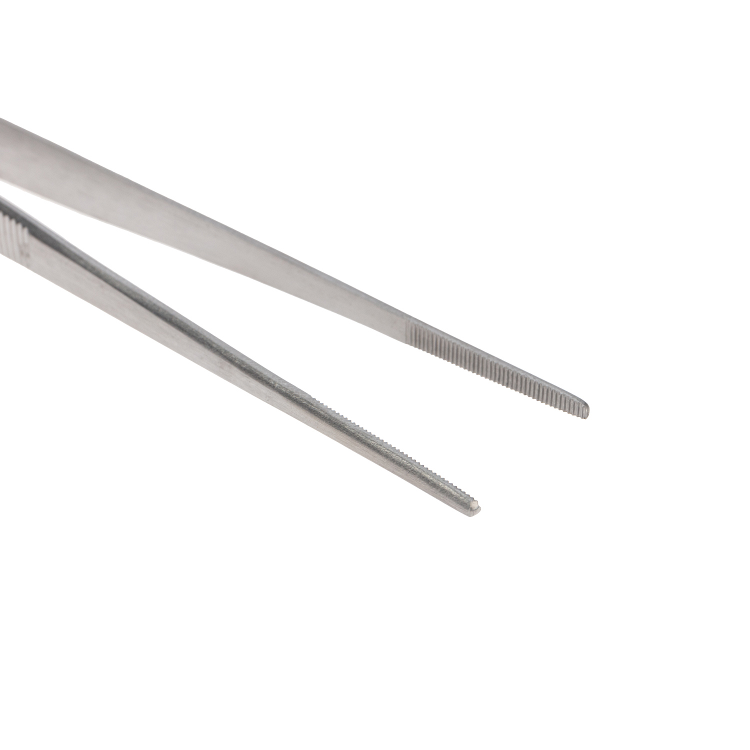 Изображение товара Пинцет прямой рифленый Профи 12-0347 200 мм профессиональный инструмент