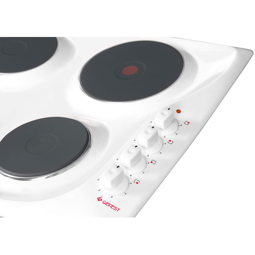 Изображение товара Электрическая варочная панель Gefest СВН 3210 59 см 4 конфорки белая