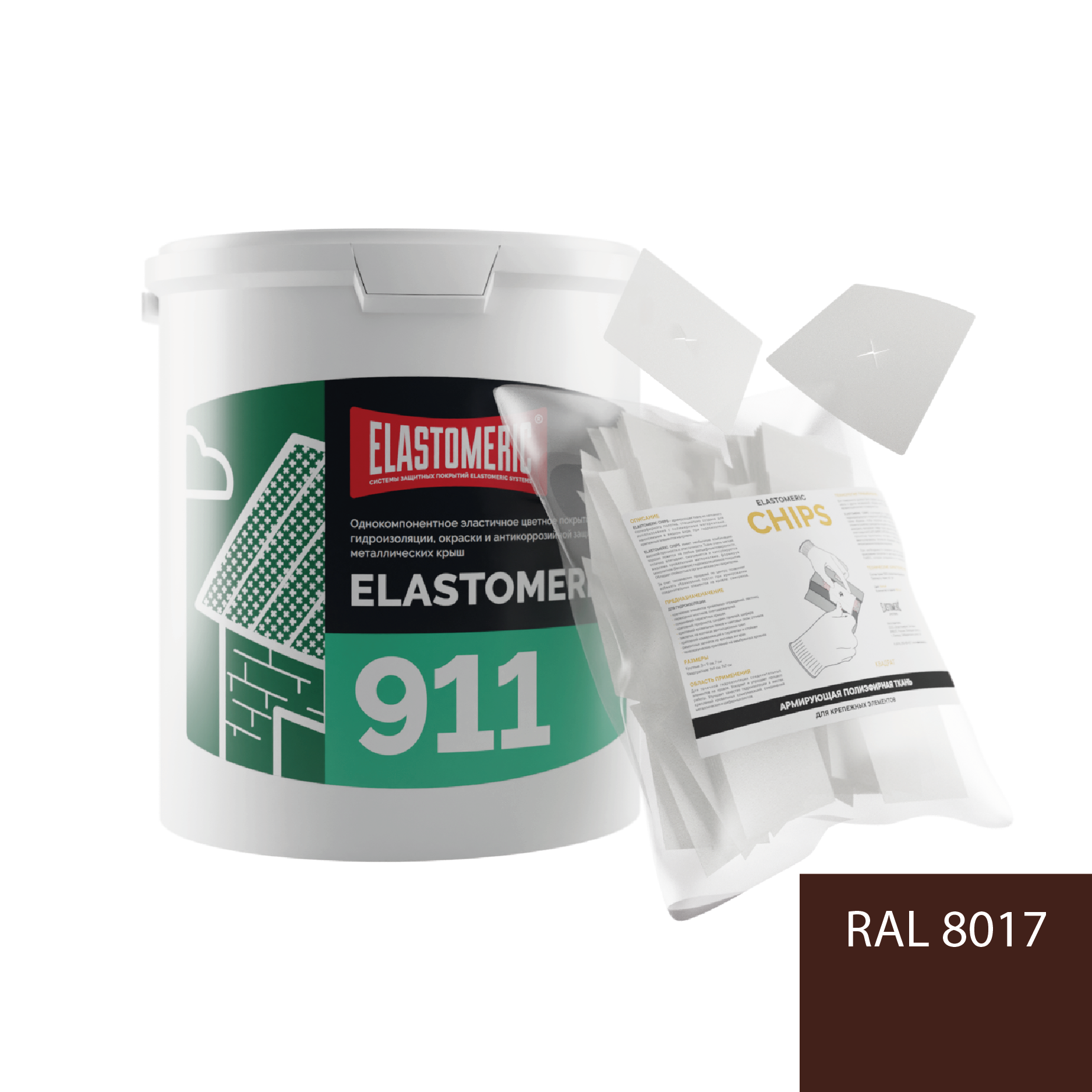Изображение товара Мастика Elastomeric Systems 911 шоколадная для гидроизоляции и ремонта