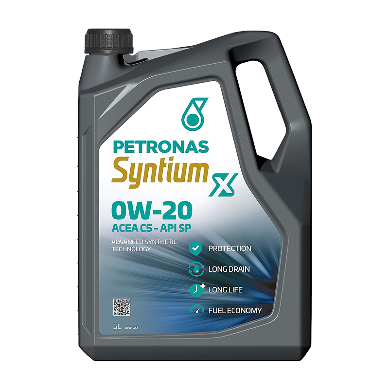 Изображение товара Моторное масло PETRONAS Syntium X 0W-20 C5 5 л синтетическое для современных двигателей