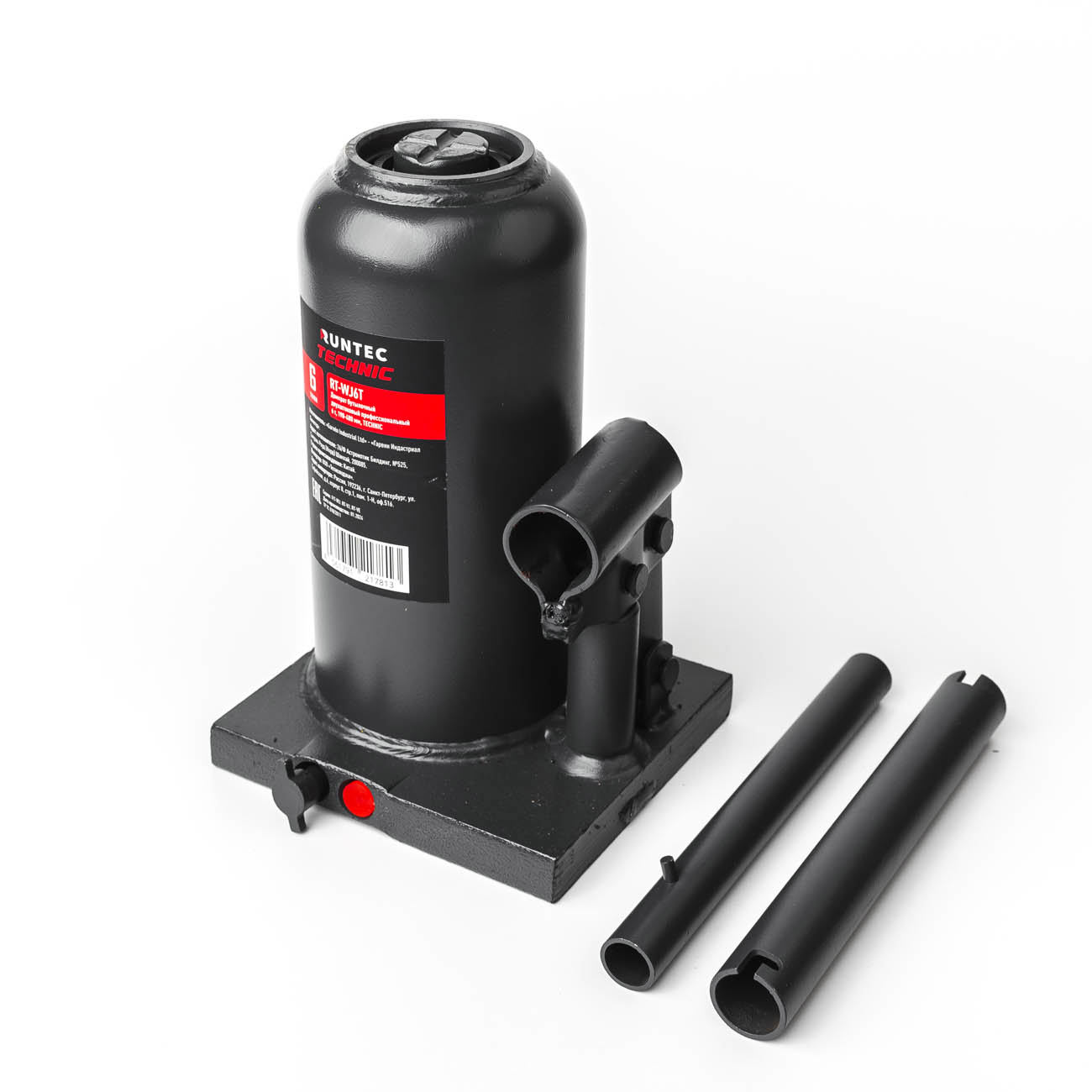 Изображение товара Домкрат бутылочный гидравлический Runtec RT-WJ6T до 6 т, 190-480 мм