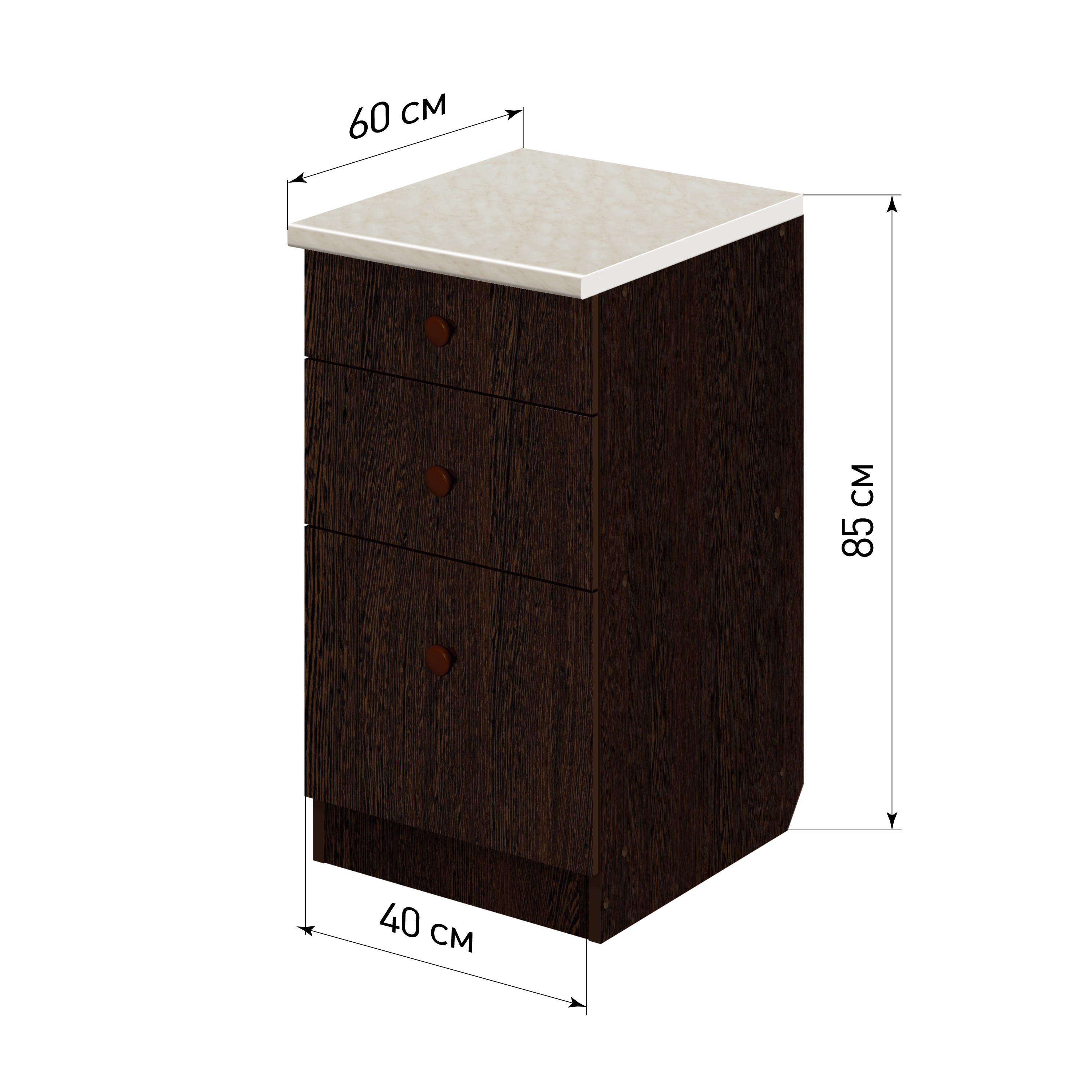 Изображение товара Напольный шкаф Лидер Эконом TY40603vg Венге