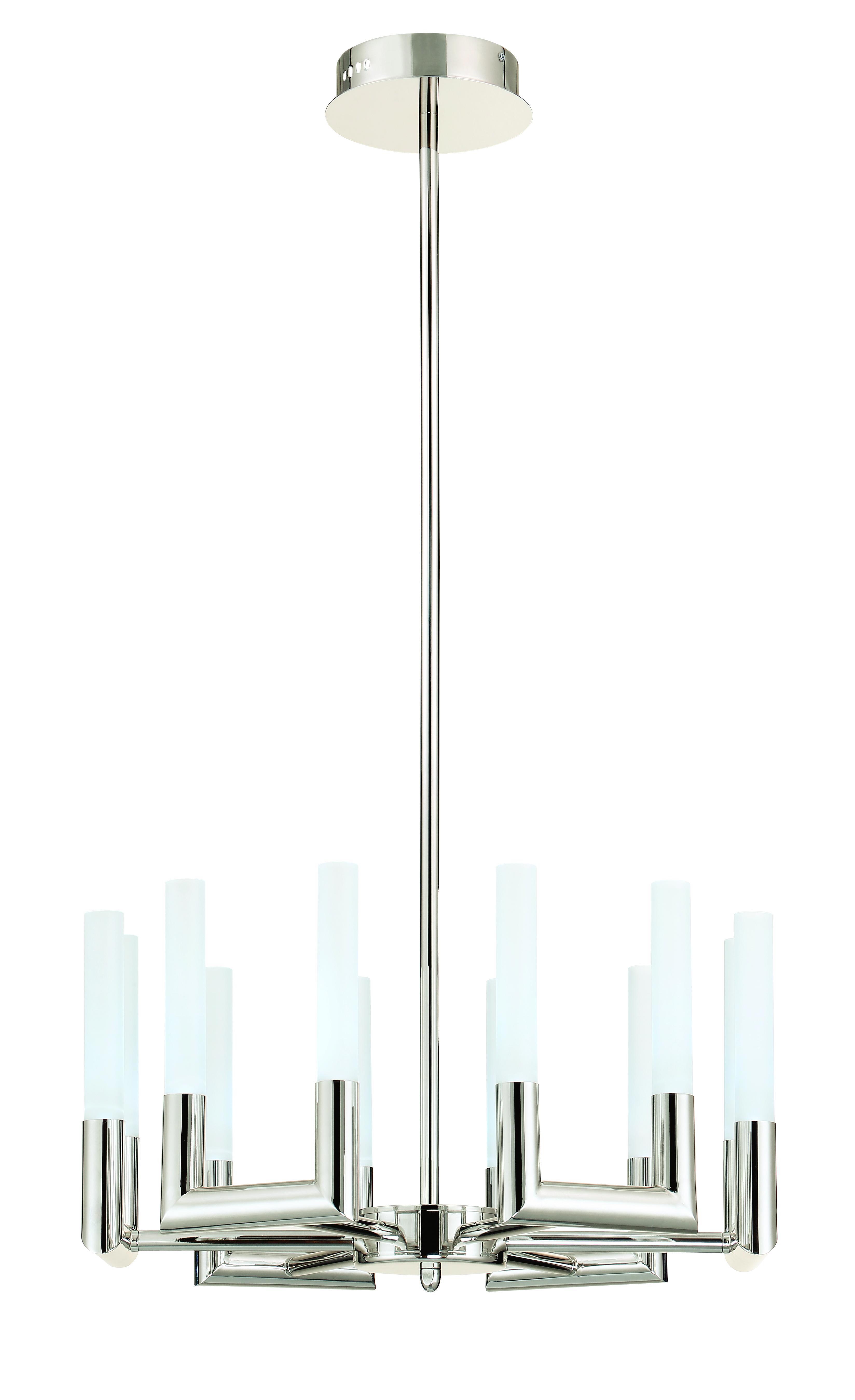 Изображение товара Люстра подвесная светодиодная Lucia Tucci FLOP 3390.12 chrome, 12 ламп, неоклассика