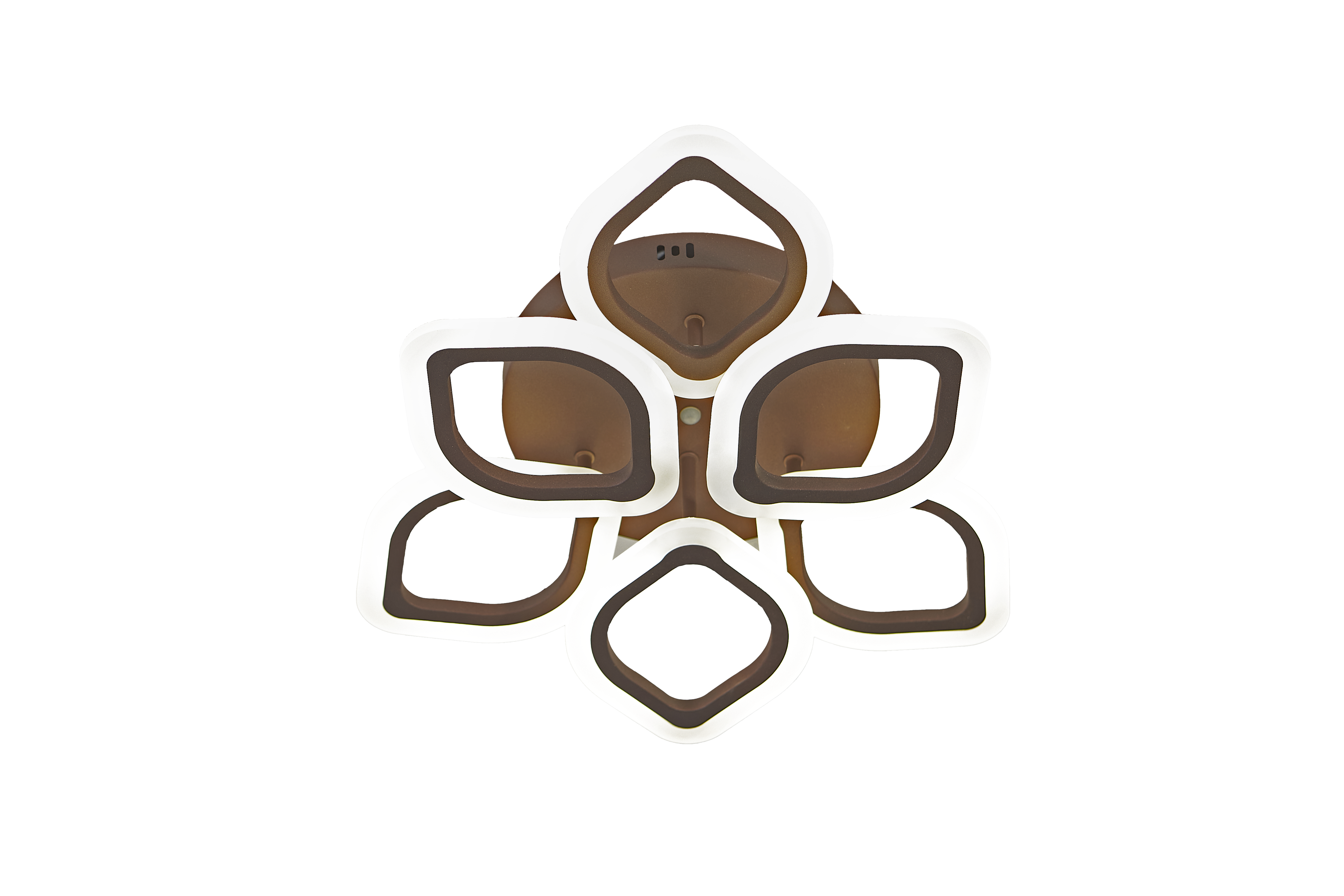 Изображение товара Люстра потолочная светодиодная Escada Ella с пультом управление 20 м² коричневая