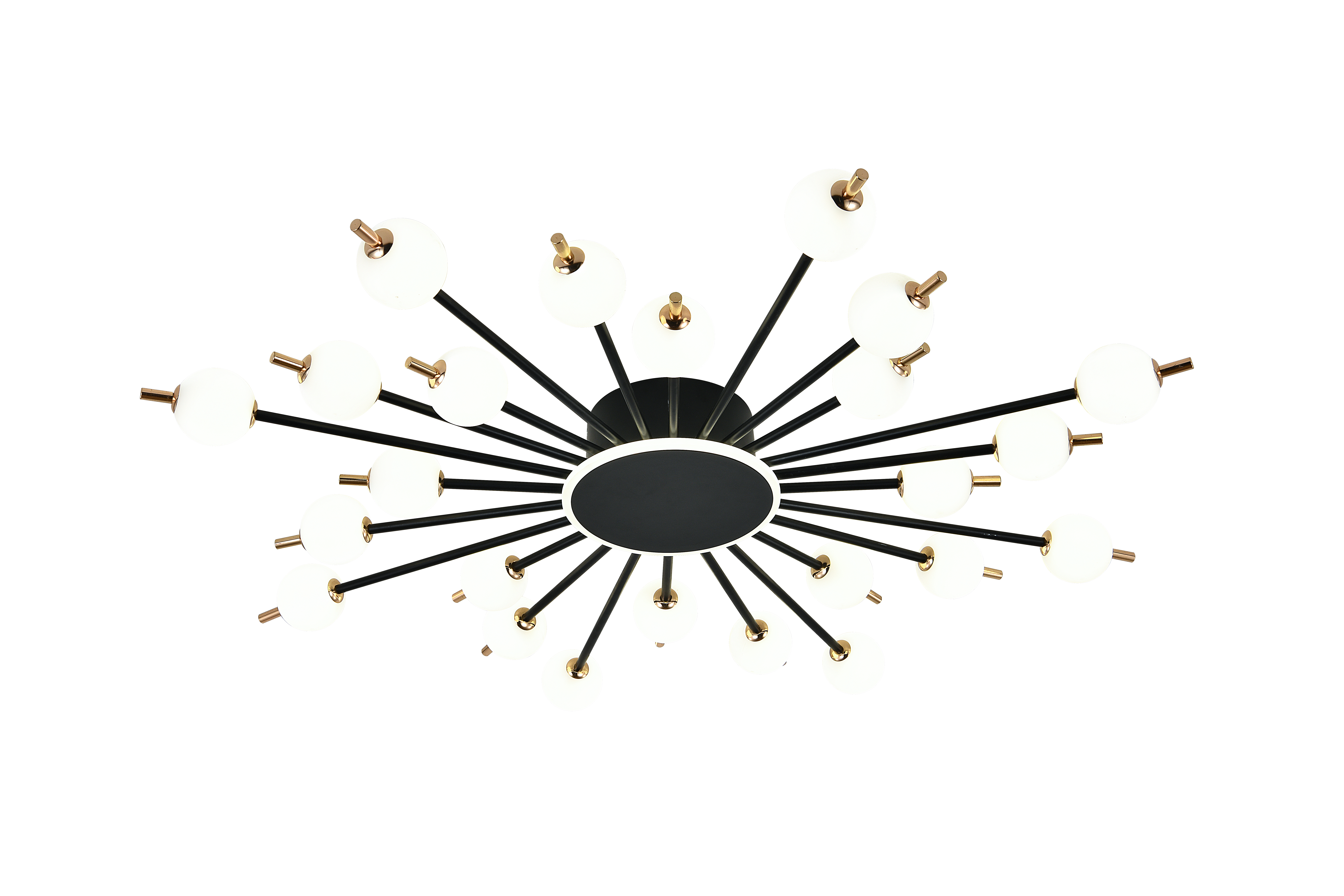 Изображение товара Люстра потолочная светодиодная Escada Meteor с пультом управления 38 м² регулируемый белый свет чер