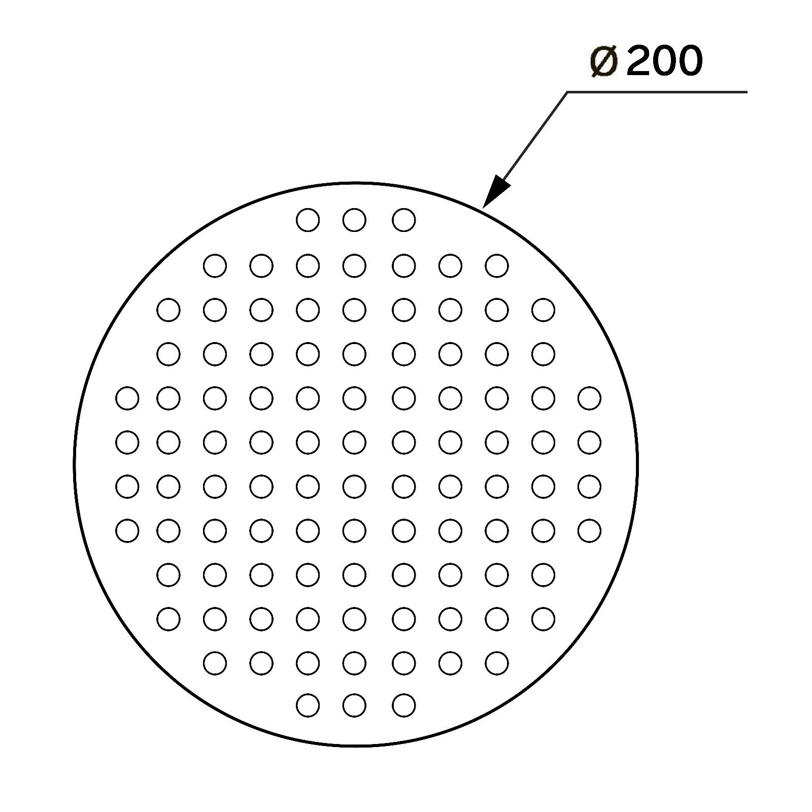 Изображение товара Лейка для верхнего душа Zein 7182302 1 режимная круглая диаметром 20 см цвет хром