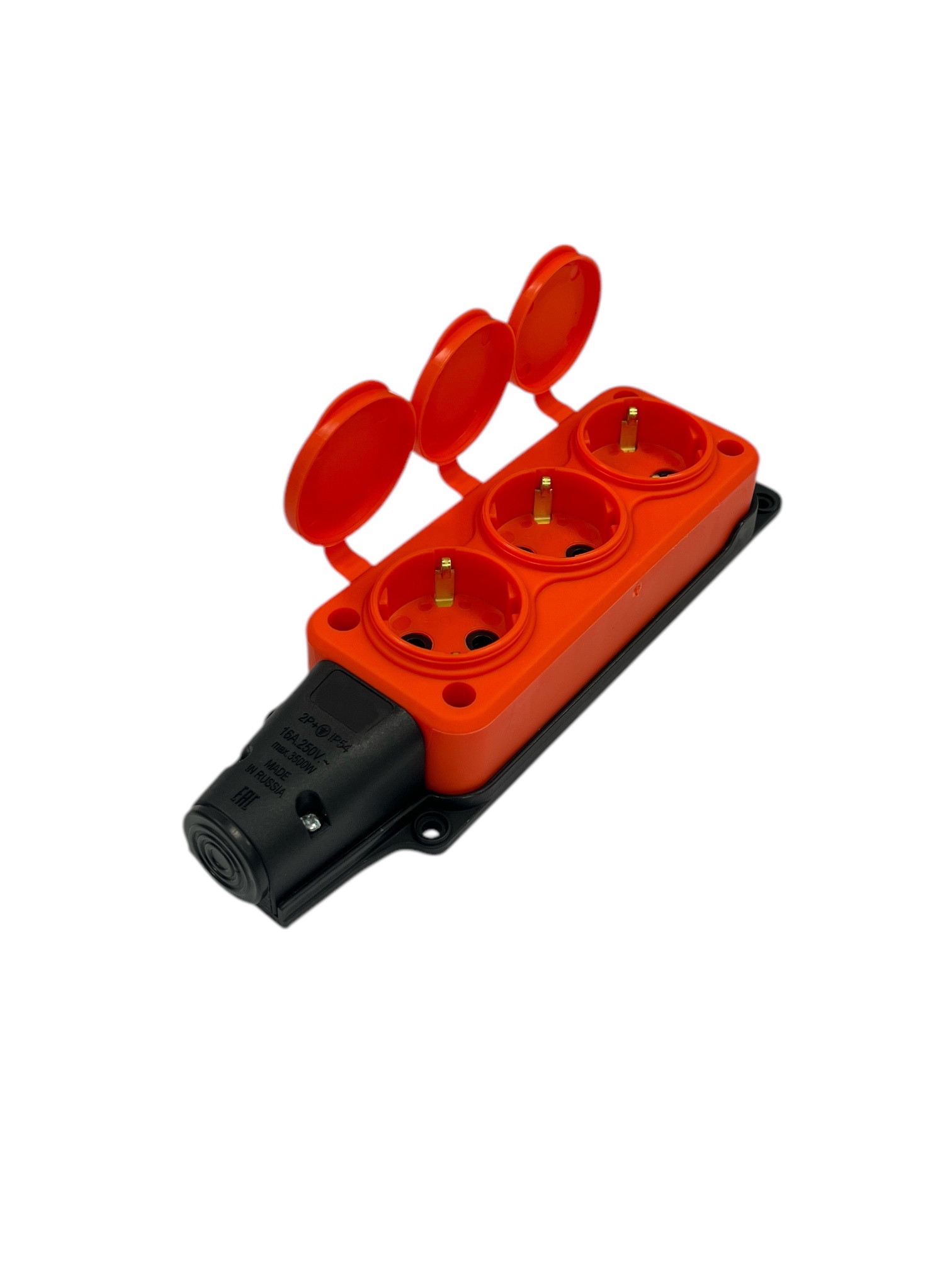 Изображение товара Розетка Itok i-KI-KK-3-ICONNECT-1PEN-IP54-ORANGE с заземлением и крышками 220-250 В 16 A цвет оранжевый