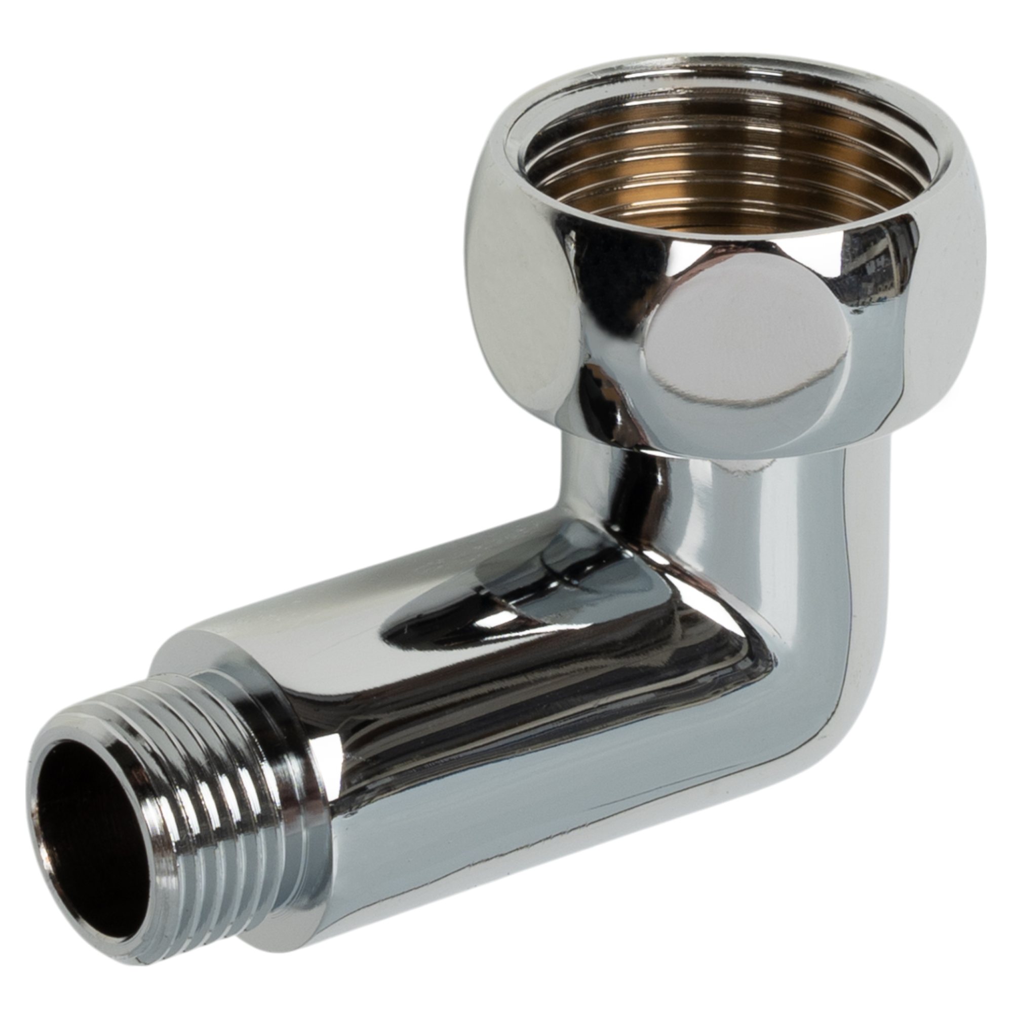 Изображение товара Соединитель для полотенцесушителя угловой 1x1/2" 2 шт. латунь хромированный Китай