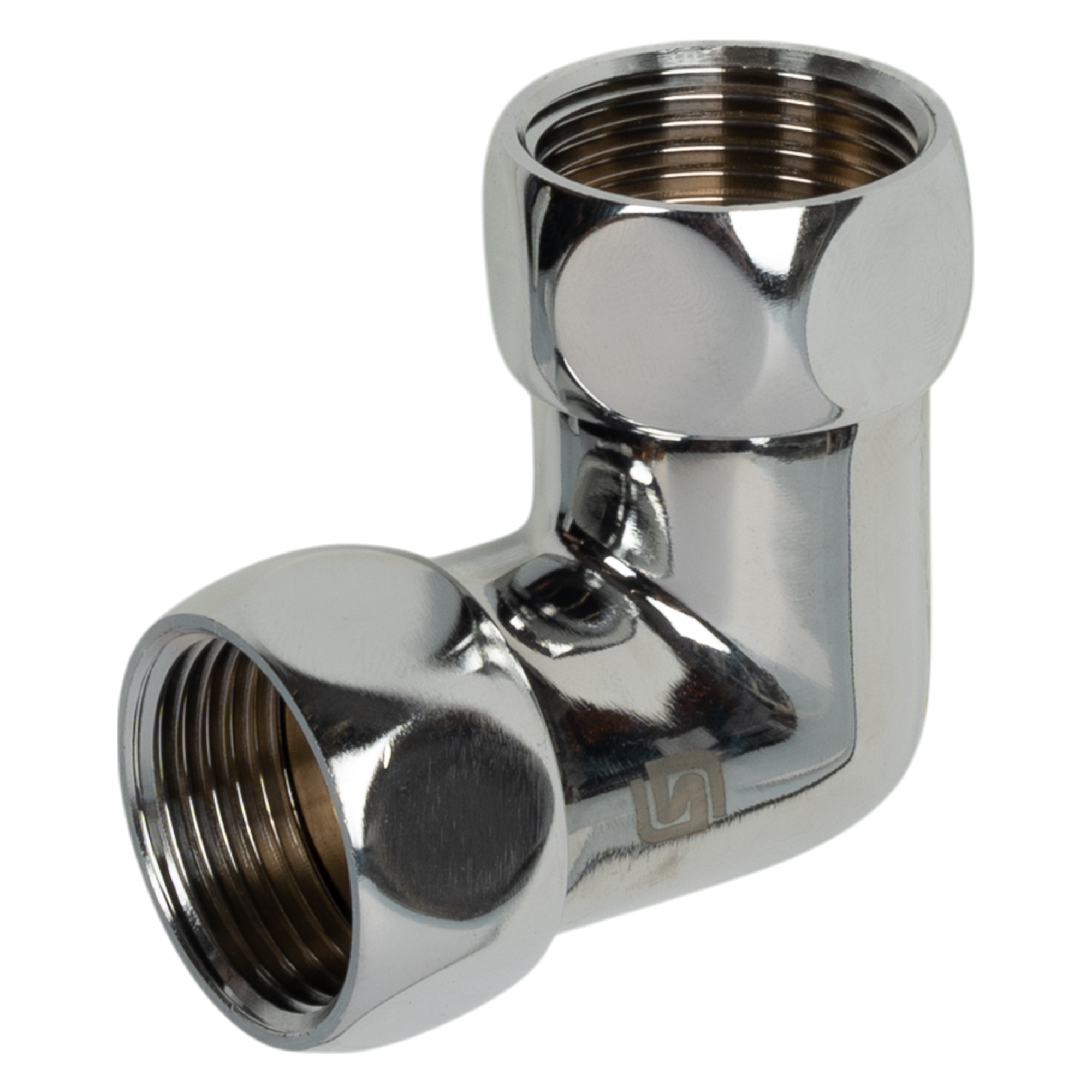 Изображение товара Соединитель для полотенцесушителя угловой 3/4"x3/4" 2 шт. латунь хром