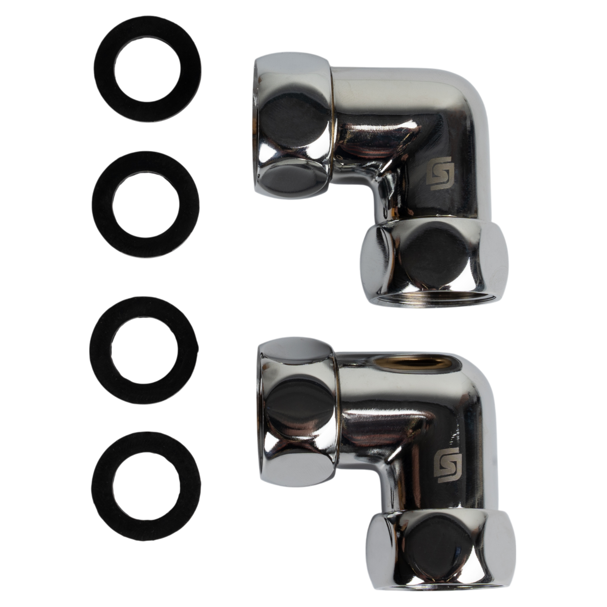 Соединитель для полотенцесушителя угловой 3/4"x3/4" 2 шт. - 2