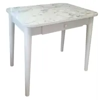 Изображение товара Обеденный стол ДОЛОРЕС 80x60 см белый мрамор