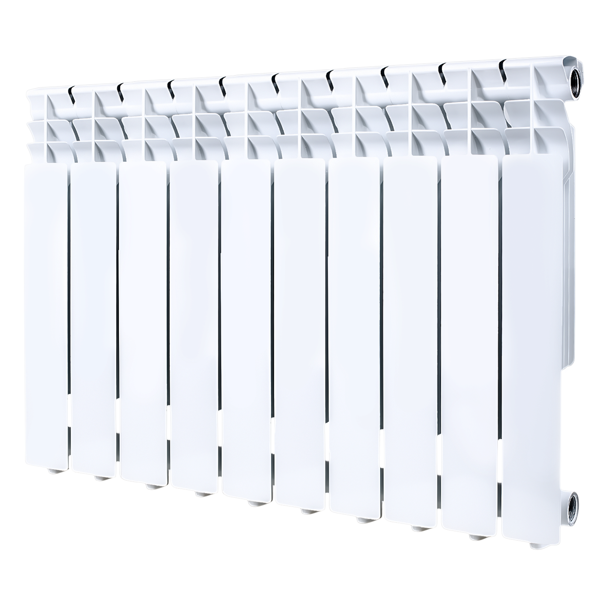 Изображение товара Алюминиевый секционный радиатор Monlan RU 500/80 10 секций боковое подключение