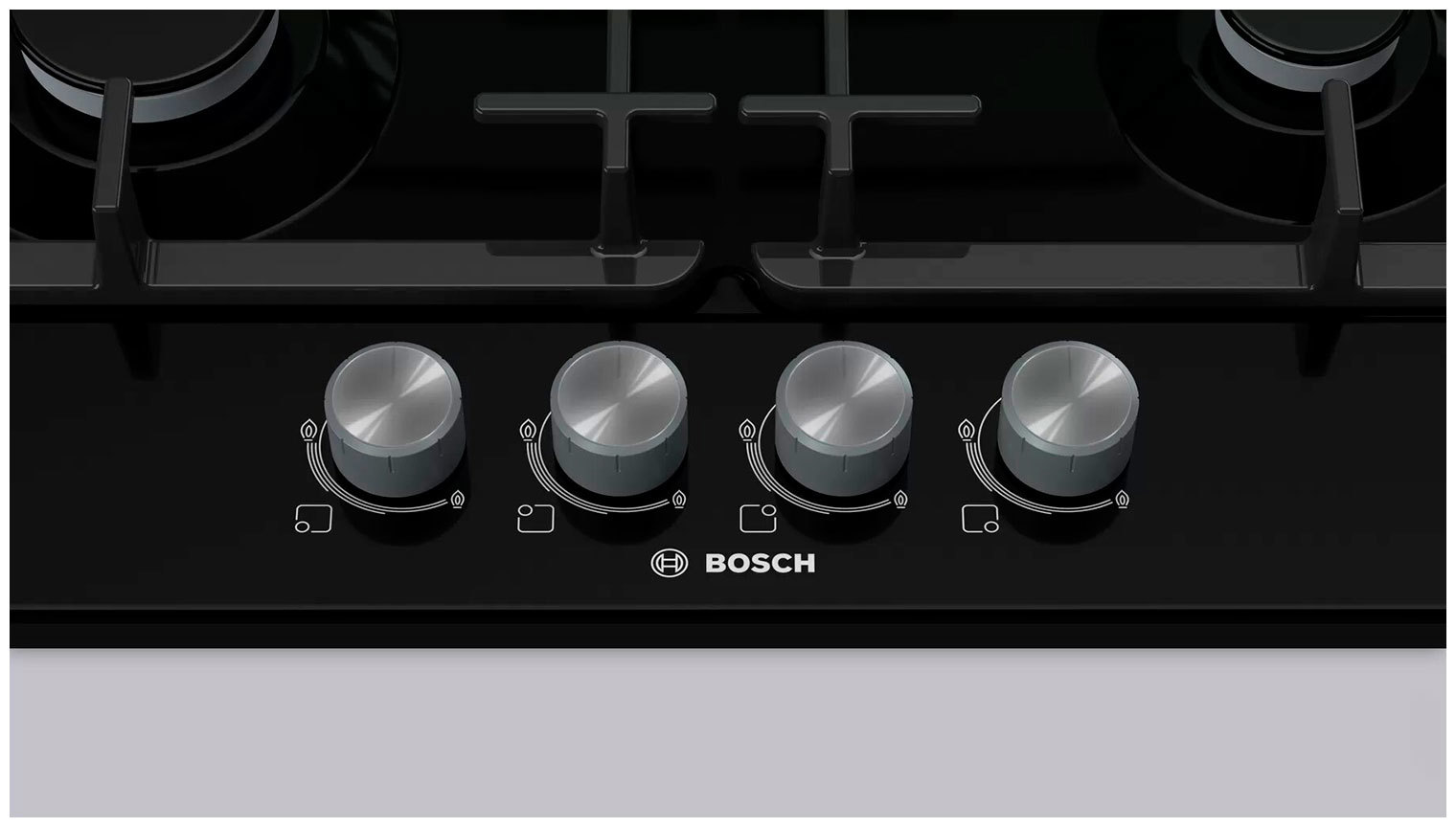 Изображение товара Газовая варочная панель Bosch Serie | 4 PGP6B6O93R 58.2 см 4 конфорки цвет черный
