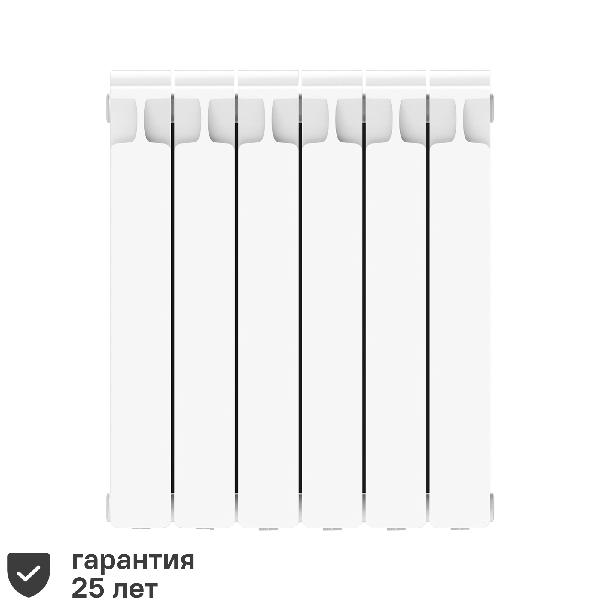 Изображение товара Радиатор секционный Rifar Monolit 500/100 6 секций белый для отопления