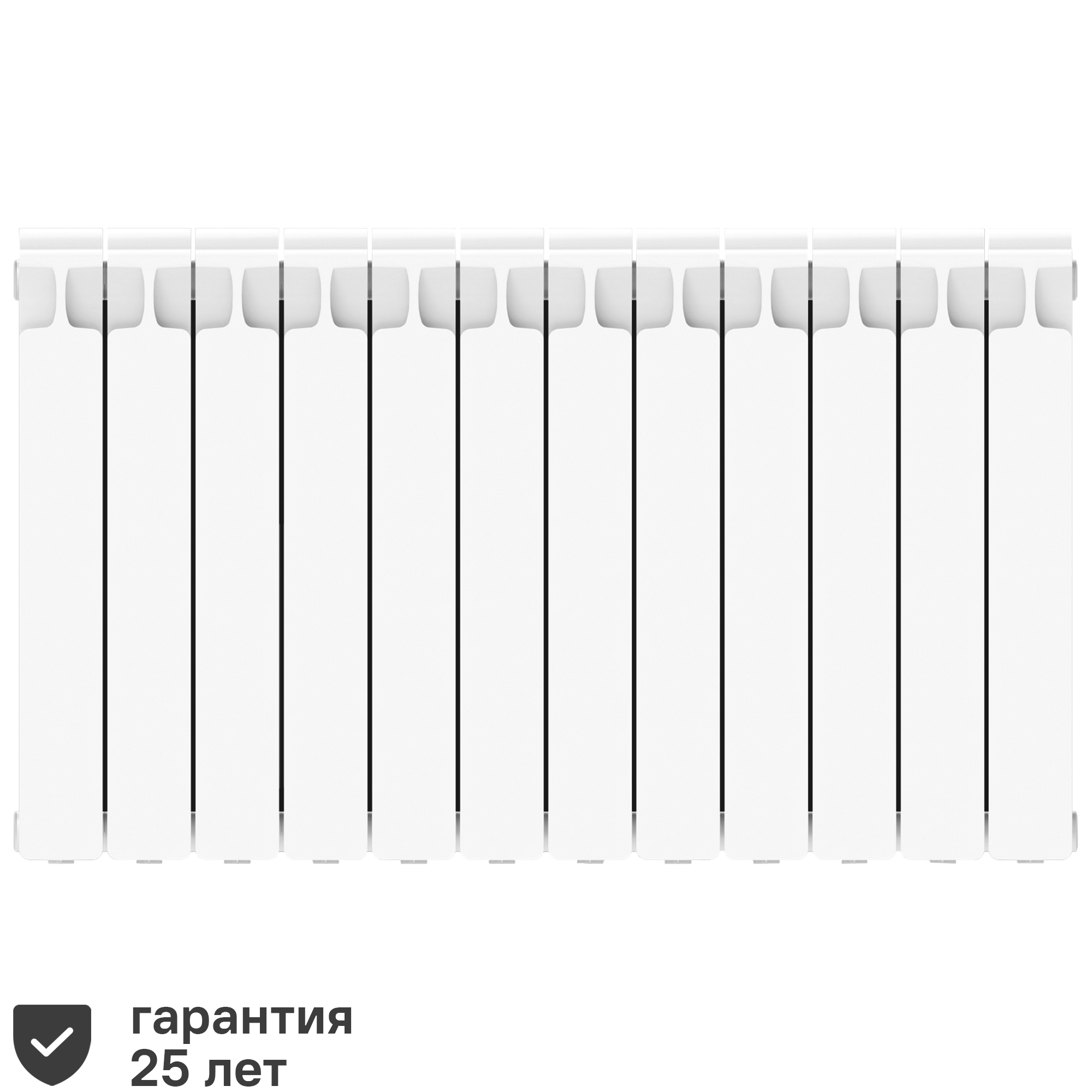 Изображение товара Биметаллический радиатор Rifar Monolit 500/100, 12 секций, боковое подключение