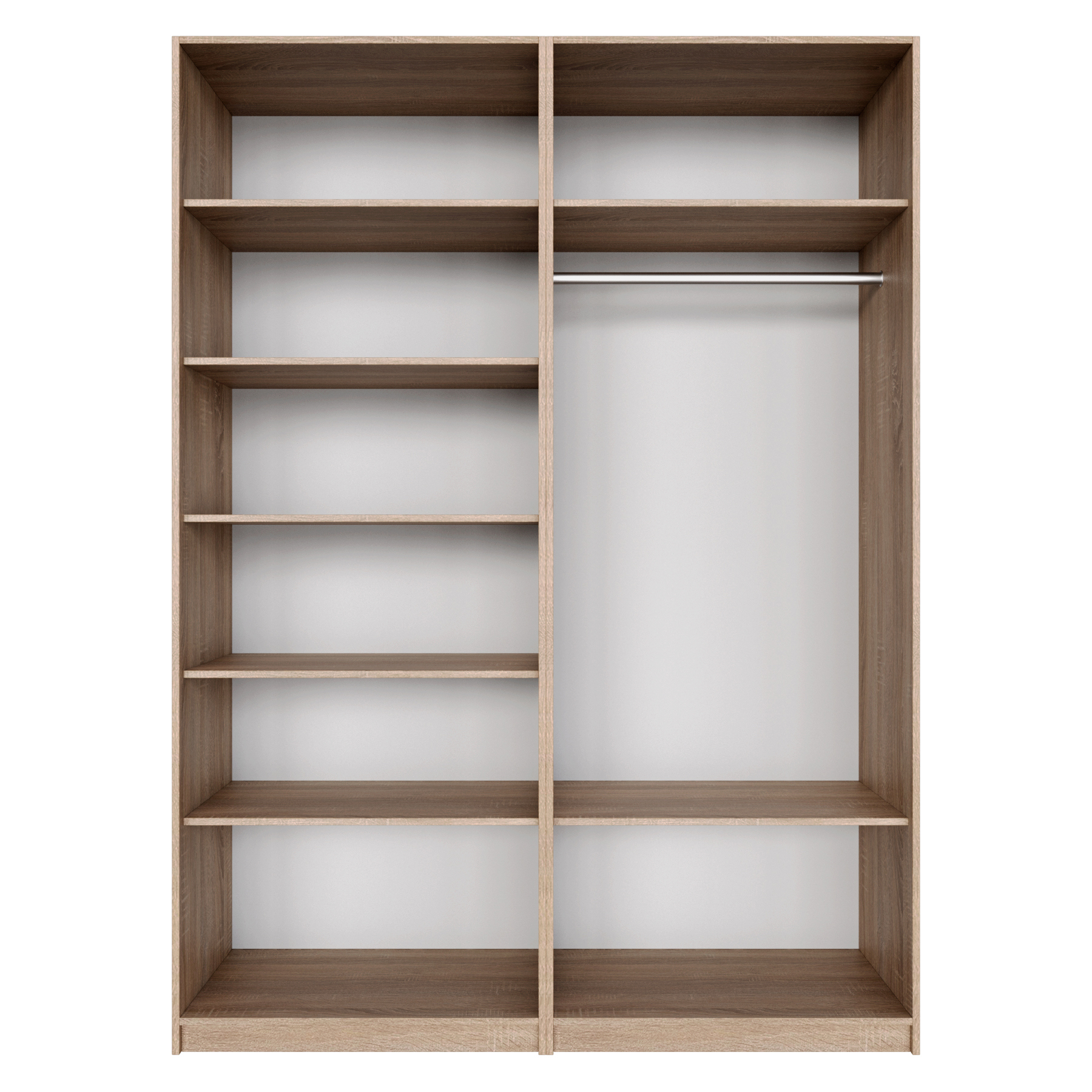 Изображение товара Шкаф распашной Мебельная компания е1 LCKS2_SH_1600_S 162x220x52.5 см ЛДСП цвет сонома