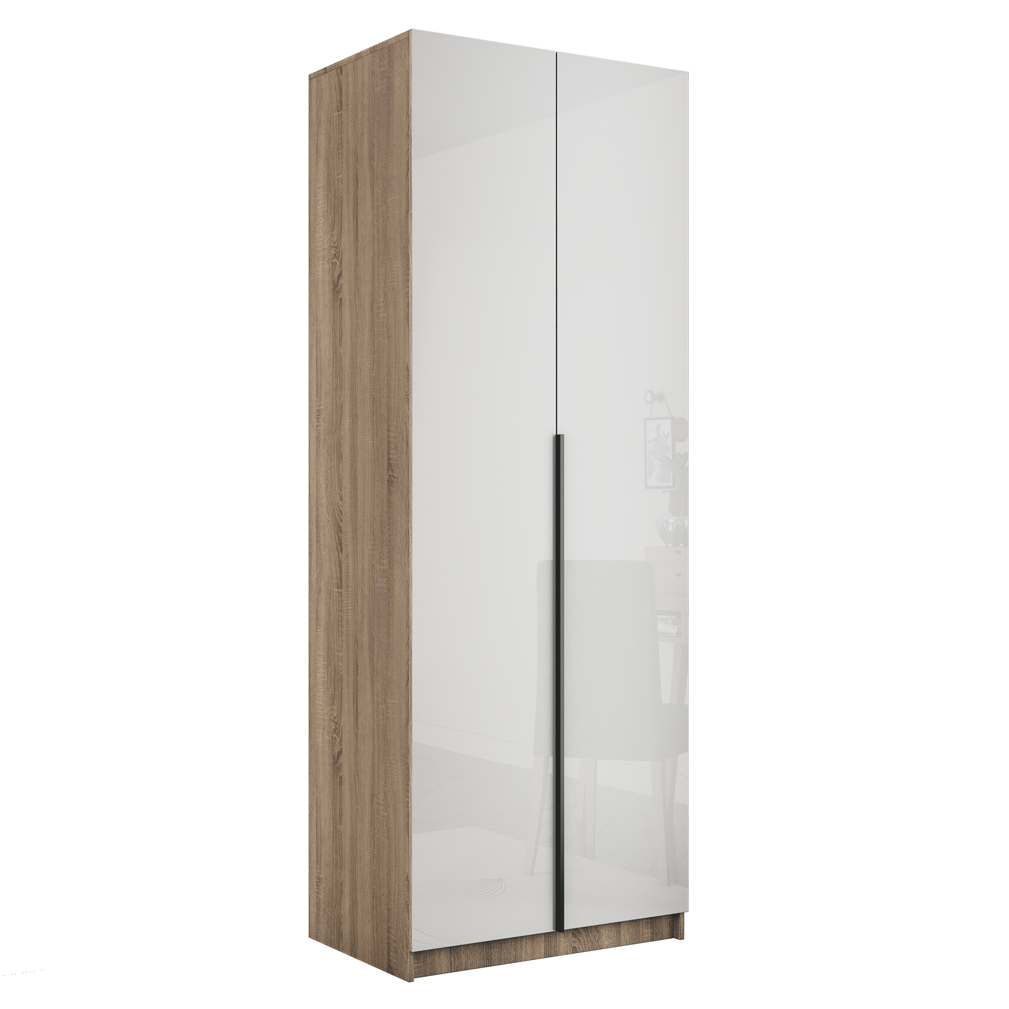 Изображение товара Шкаф распашной из ЛДСП с стеклянными фасадами и системой Titus B-Type