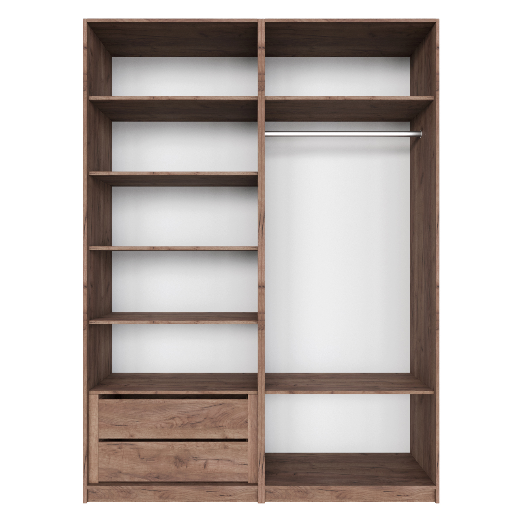 Изображение товара Шкаф распашной Мебельная компания е1 LCKS2_SH_M1_1600_KT крафт табачный