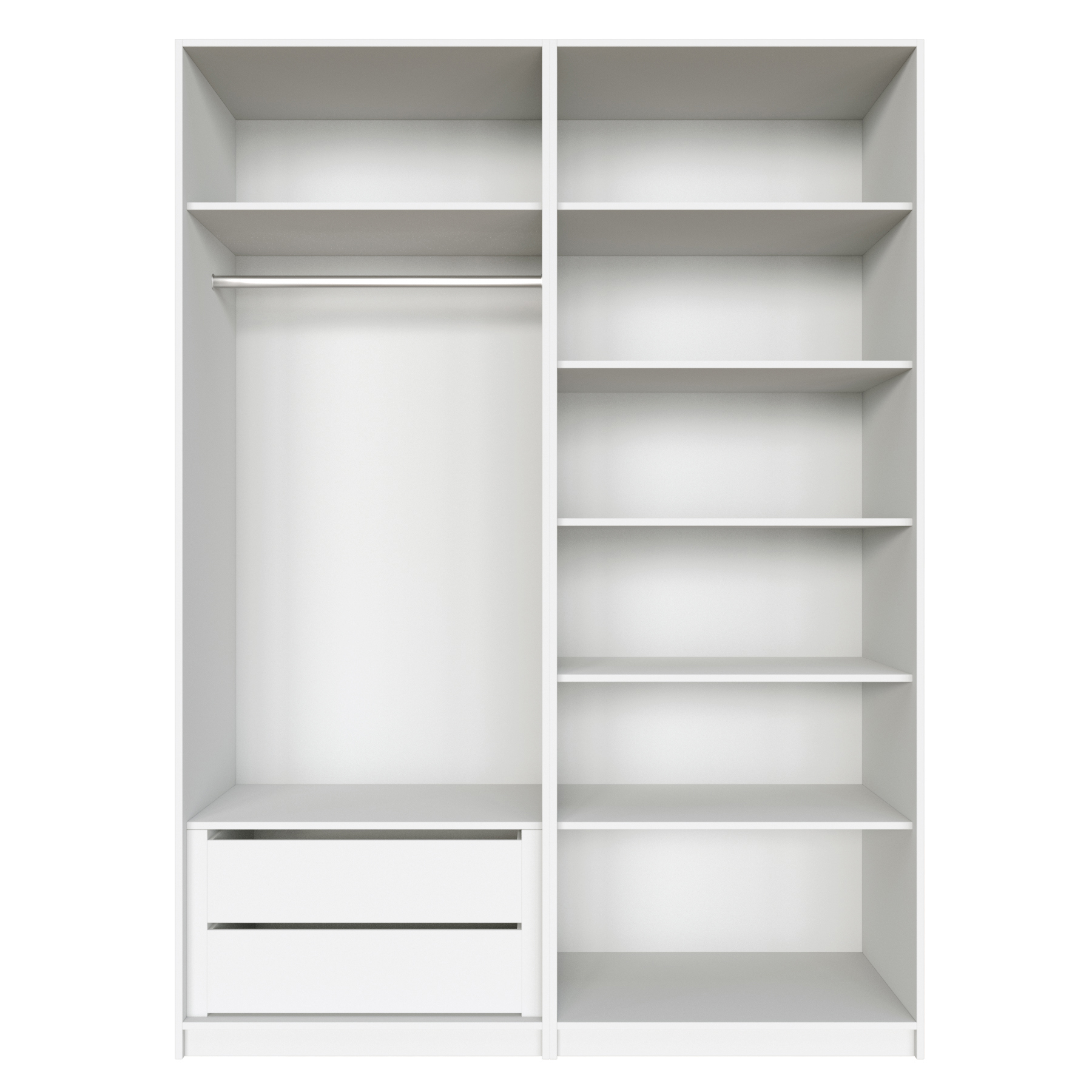 Изображение товара Шкаф распашной Мебельная компания Е1 Локер 162x220x52.5 см Белый снег