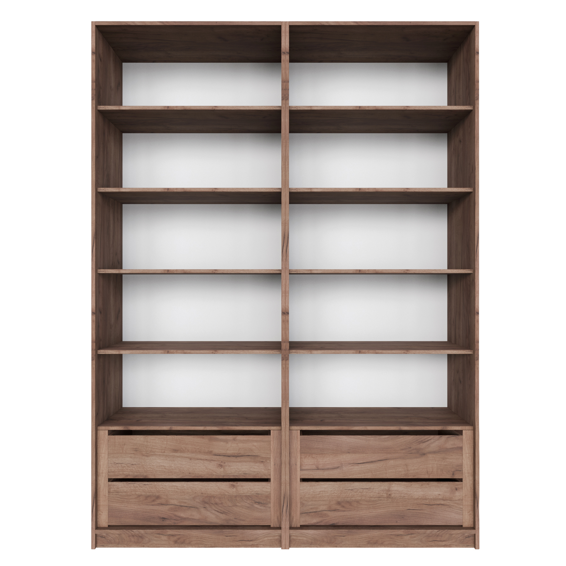 Изображение товара Шкаф распашной литой из ЛДСП крафт табачный 162x220x52.5 см Мебельная компания е1