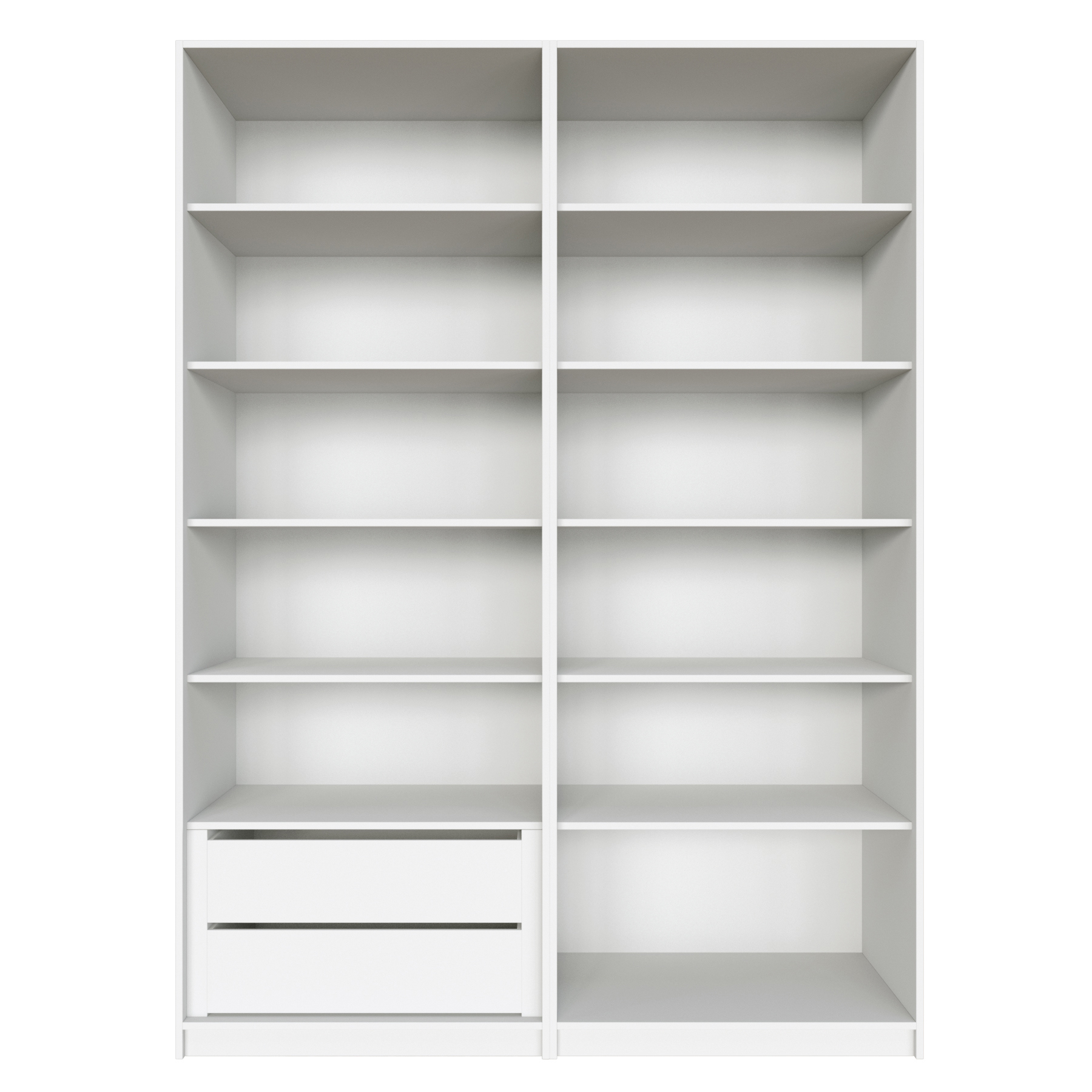 Изображение товара Шкаф распашной Локер Мебельная компания е1 162x220 см Белый снег