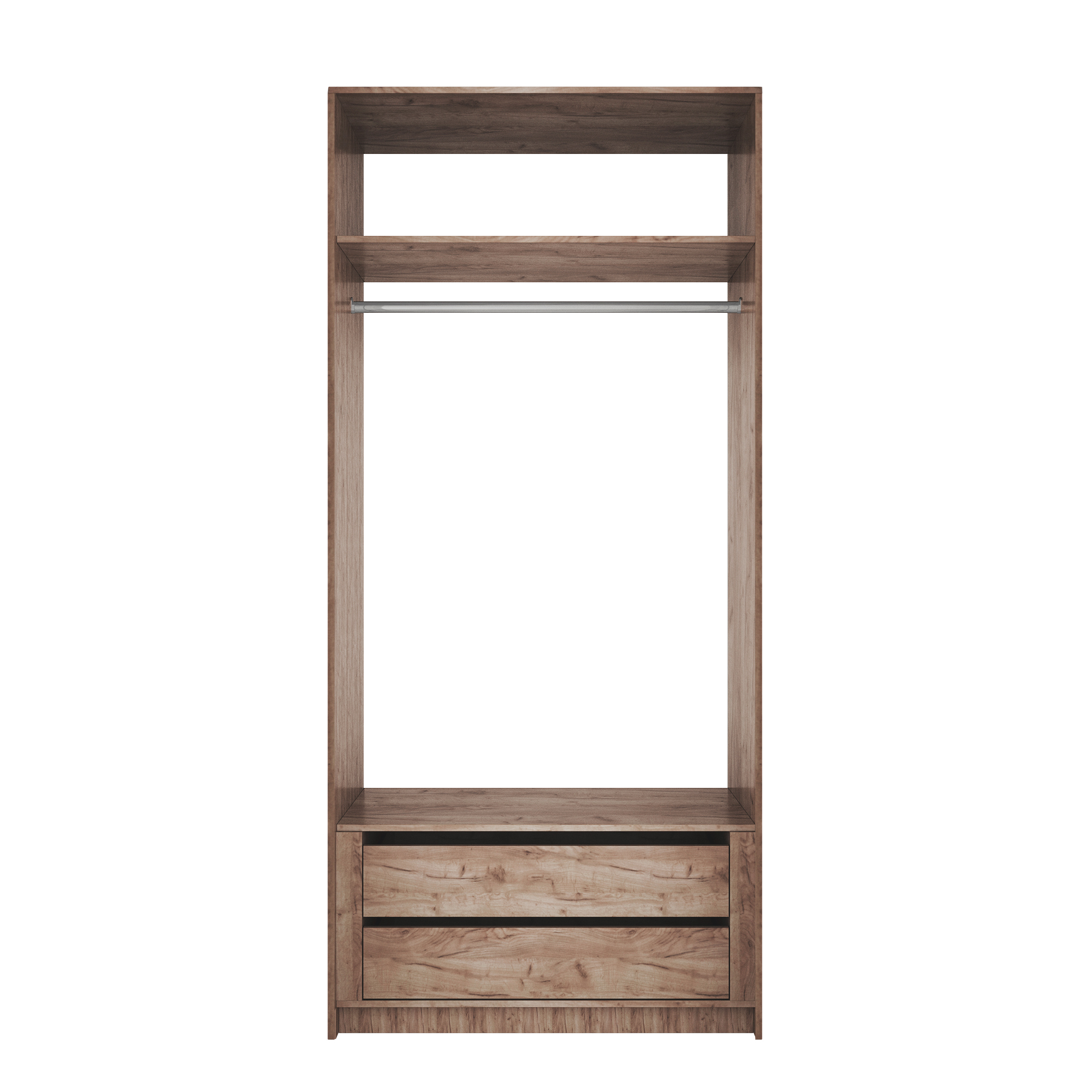 Изображение товара Гардеробная Мебельная компания е1 MOD_GAR_1000_M1_KT 101x220x51 см цвет коричневый