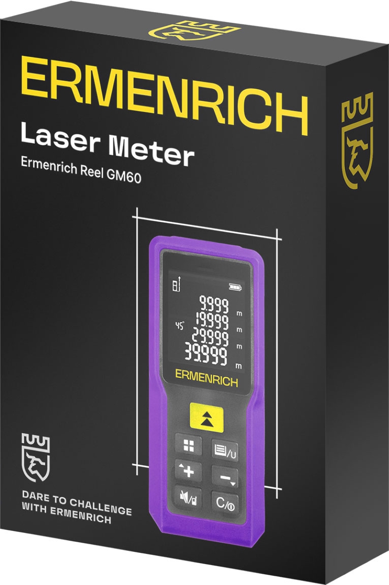 Изображение товара Лазерний дальномер Ermenrich GM60 до 60 м для точних измерений