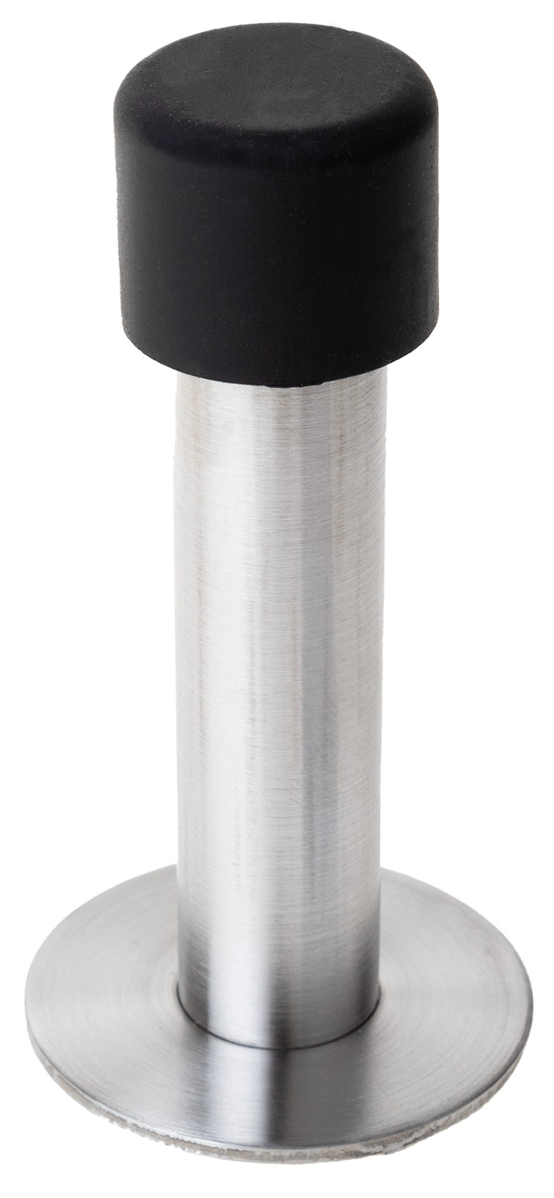 Стопор дверной Apecs DS-0009-Inox, 85 мм, цвет нержавеющая сталь