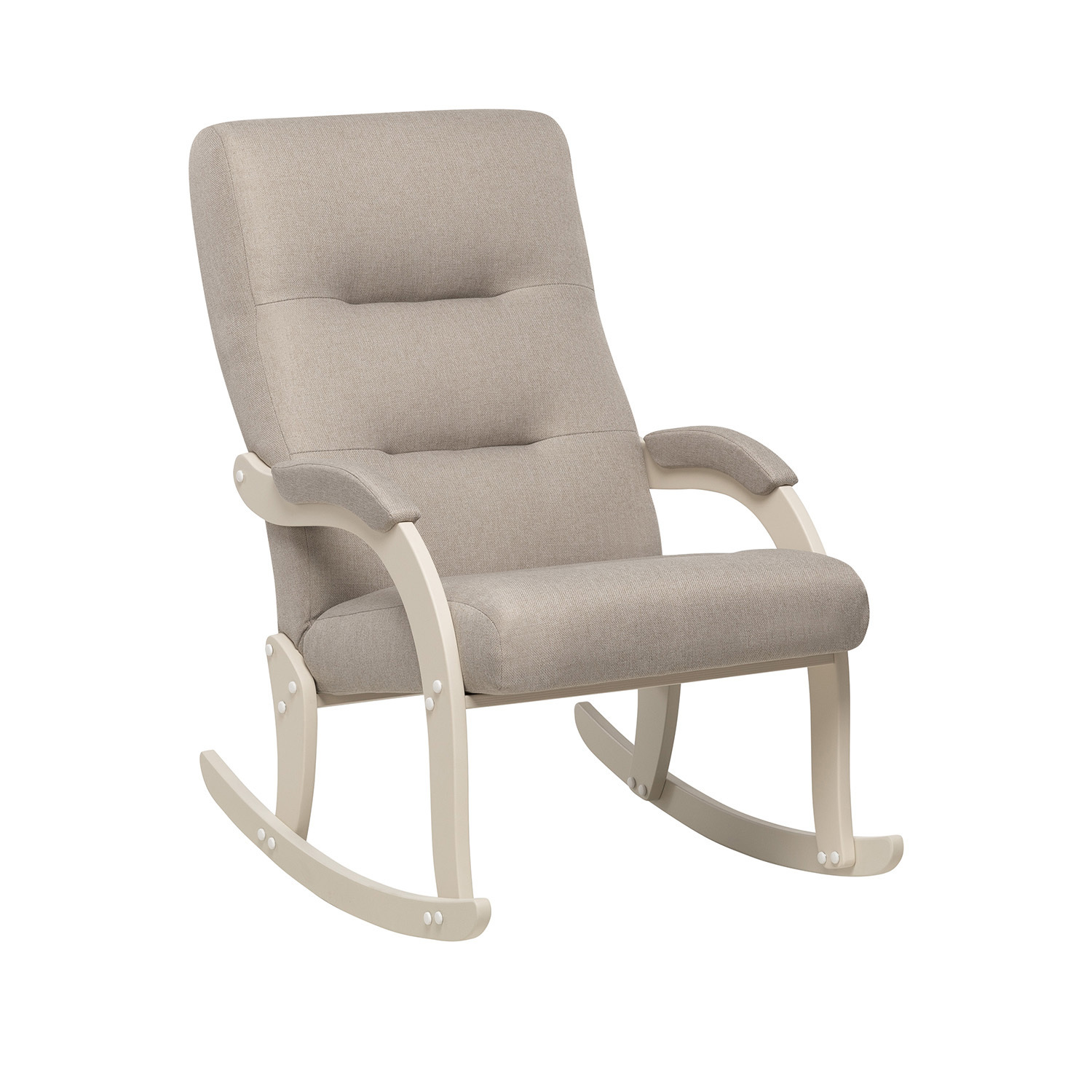 Изображение товара Кресло-качалка Leset Дэми 63.4x92x87 см рогожка цвет бежевый