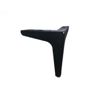 Изображение товара Мебельная ножка круглая 15 мм, сталь, черная, 15 см