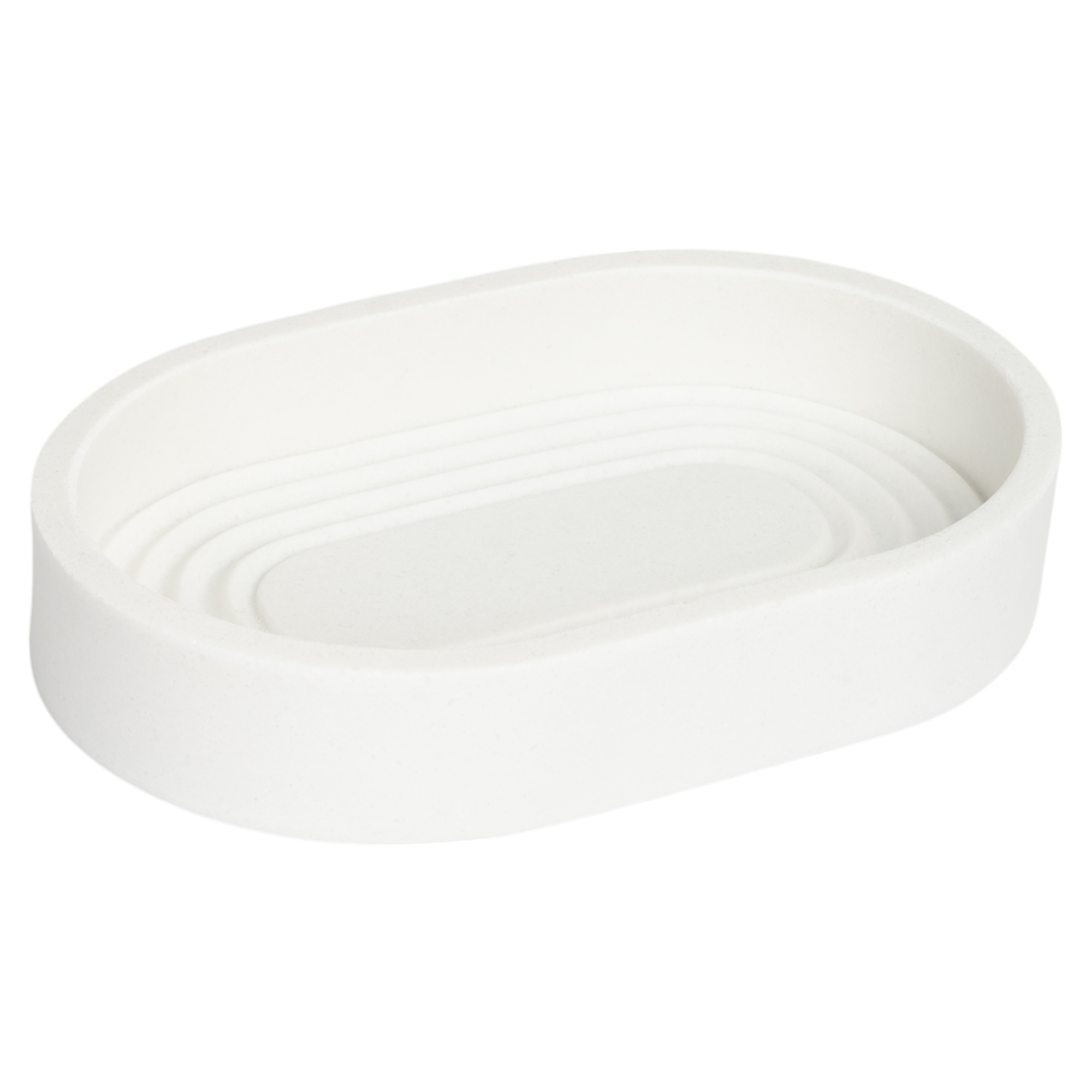 Изображение товара Мыльница Vidage Бари из полирезина белая, практичная и стильная для ванной комнаты