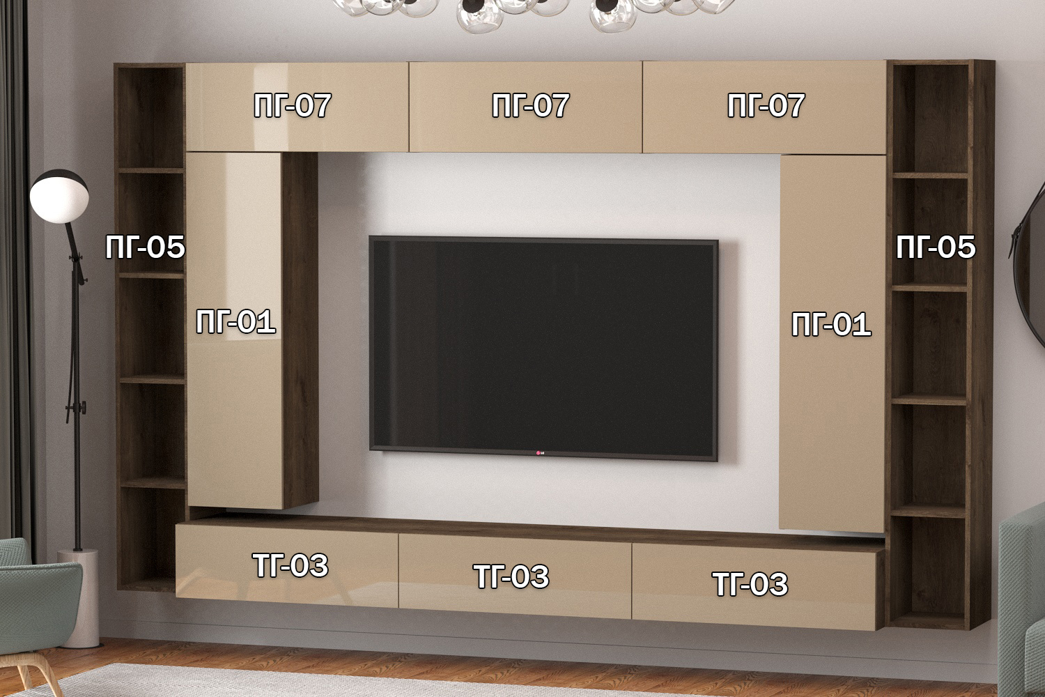 Изображение товара Полка Furnistyle 11762 81x30x32 см ЛДСП цвет мокко, дуб коричневый табак Изображение товара Полка Furnistyle 11762 81x30x32 см ЛДСП цвет мокко, дуб коричневый табак