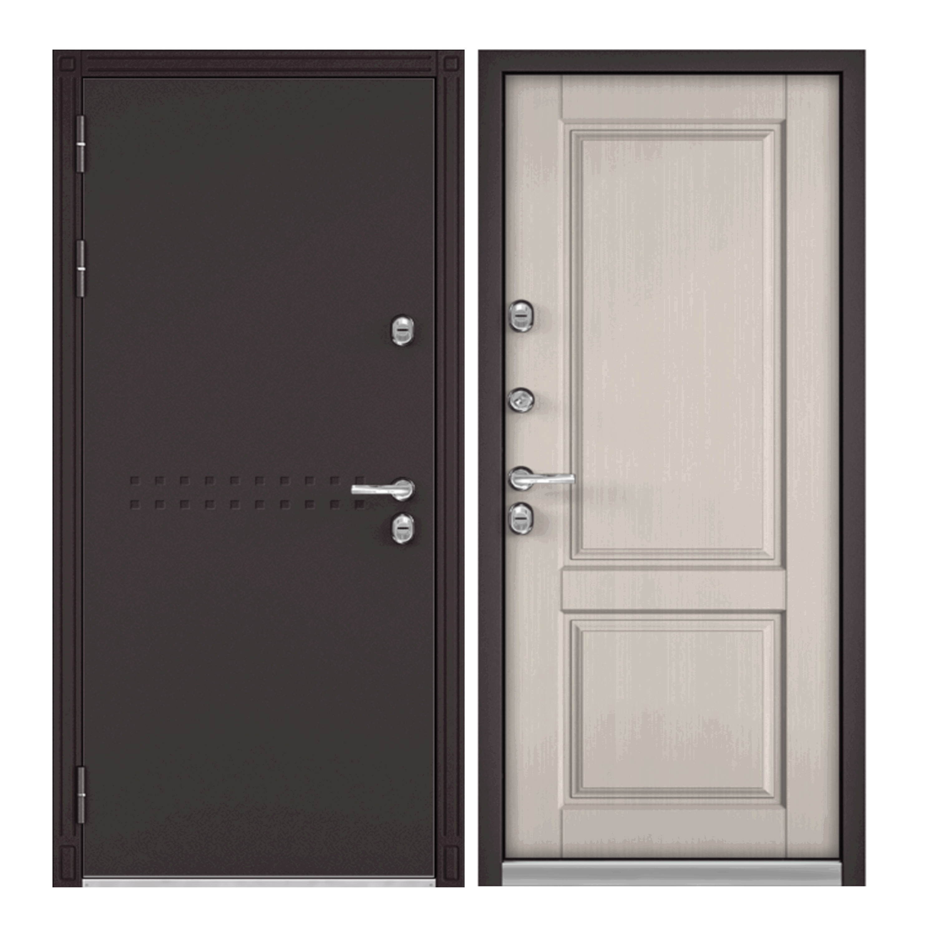 Изображение товара Входная дверь Mastino Village Optimal Левый 205x96см Ларче Бьянко