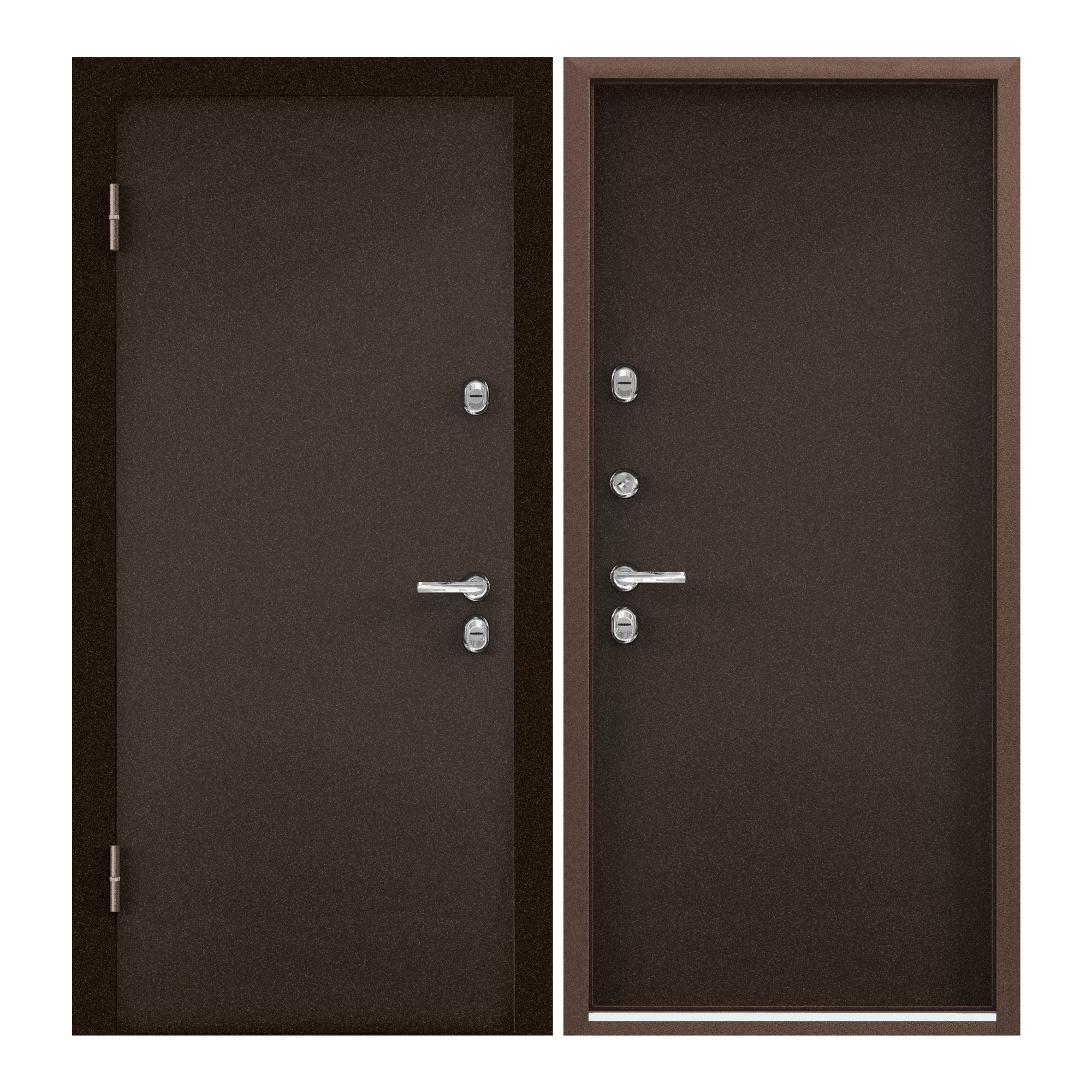 Изображение товара Входная дверь Torex Village steel левая 205x88см цвет букле коричневый